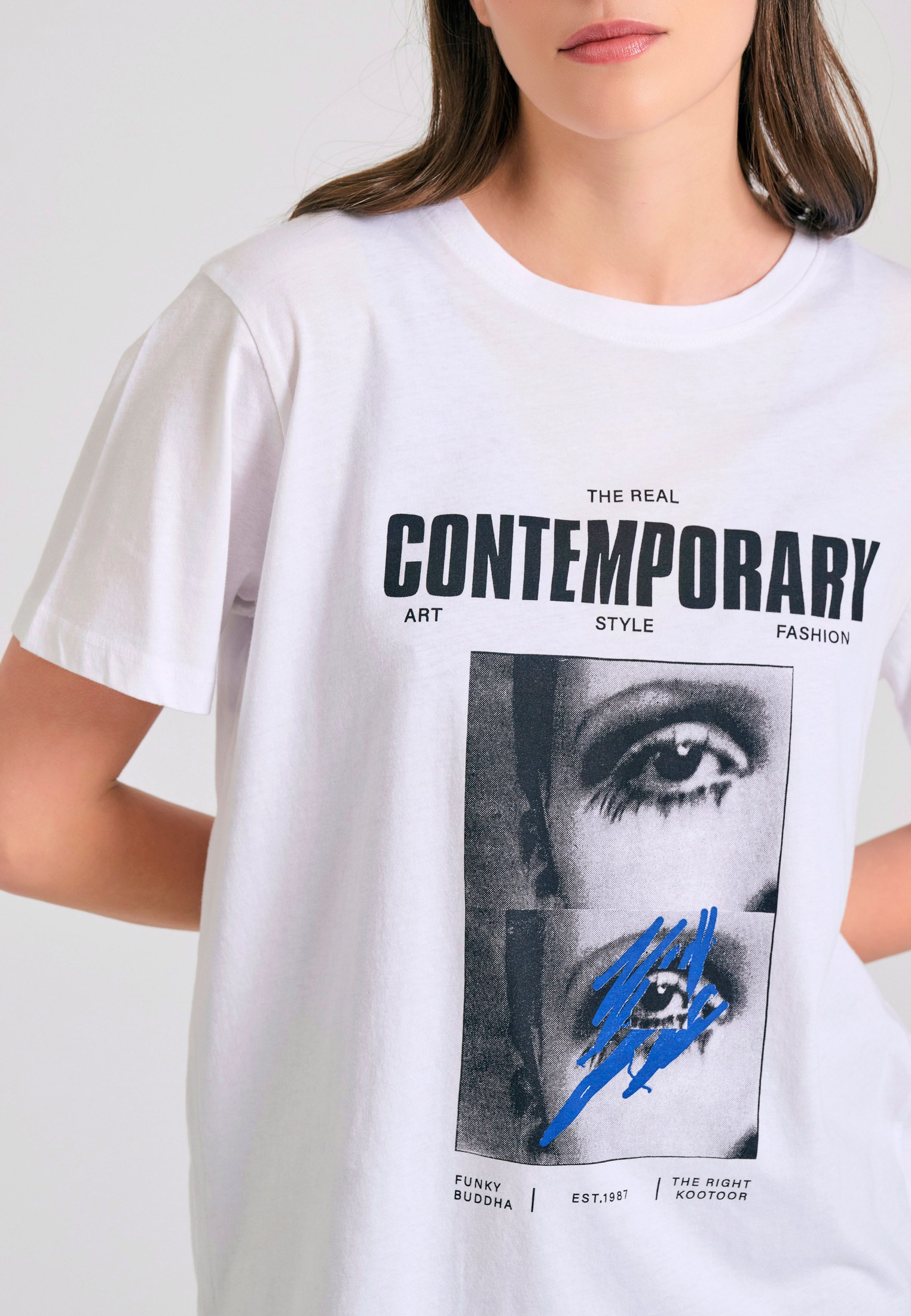 Women's Shirts Funky Buddha White