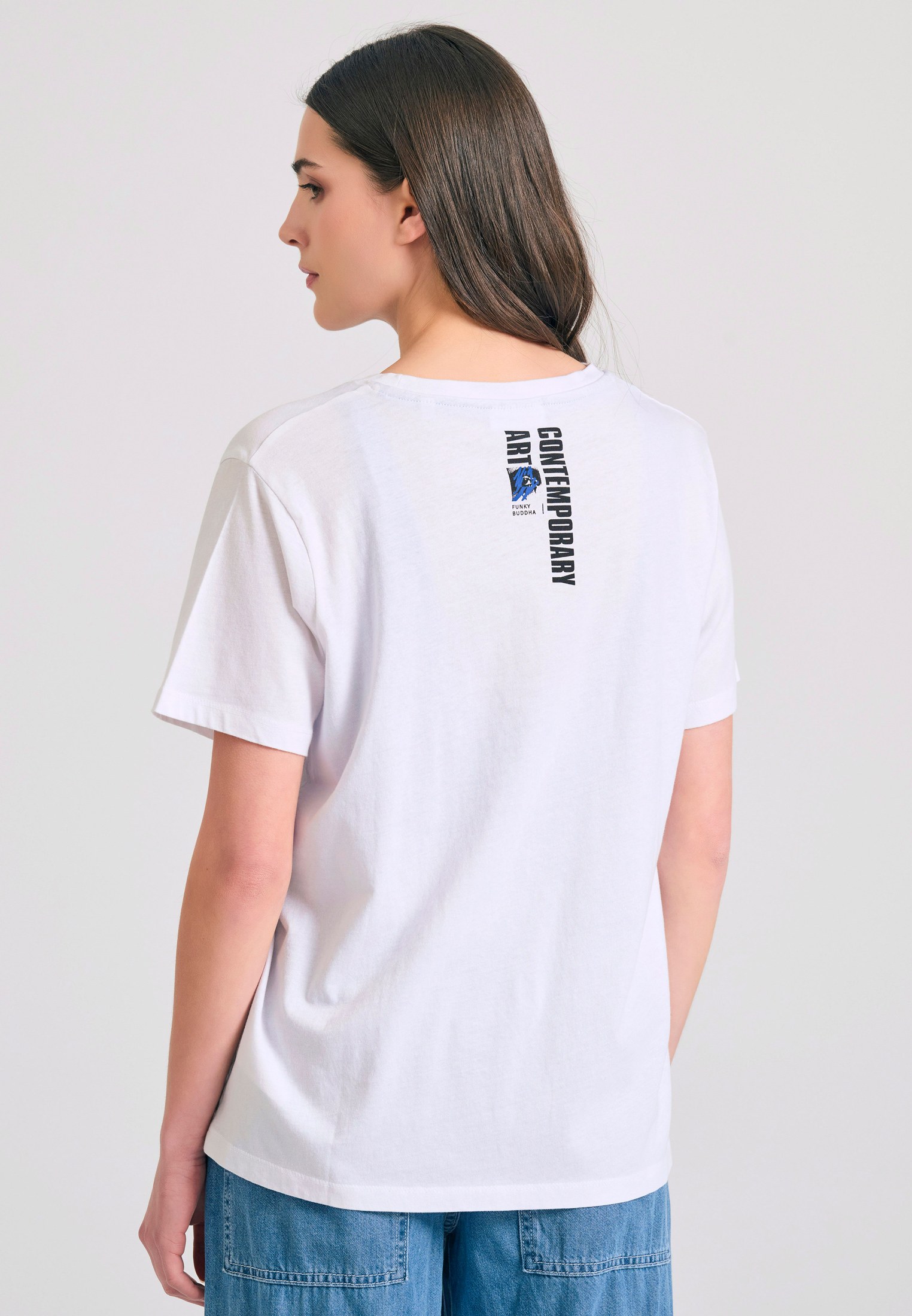 Women's Shirts Funky Buddha White