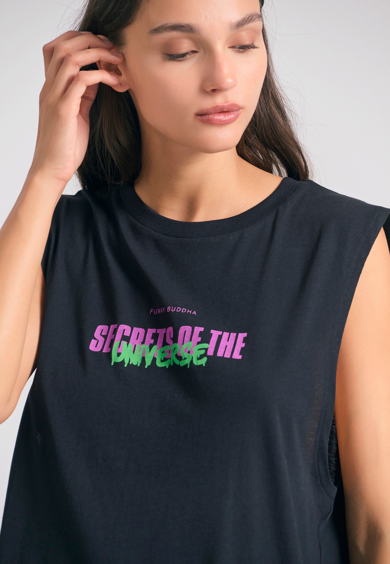 Women's T-Shirts Funky Buddha Black