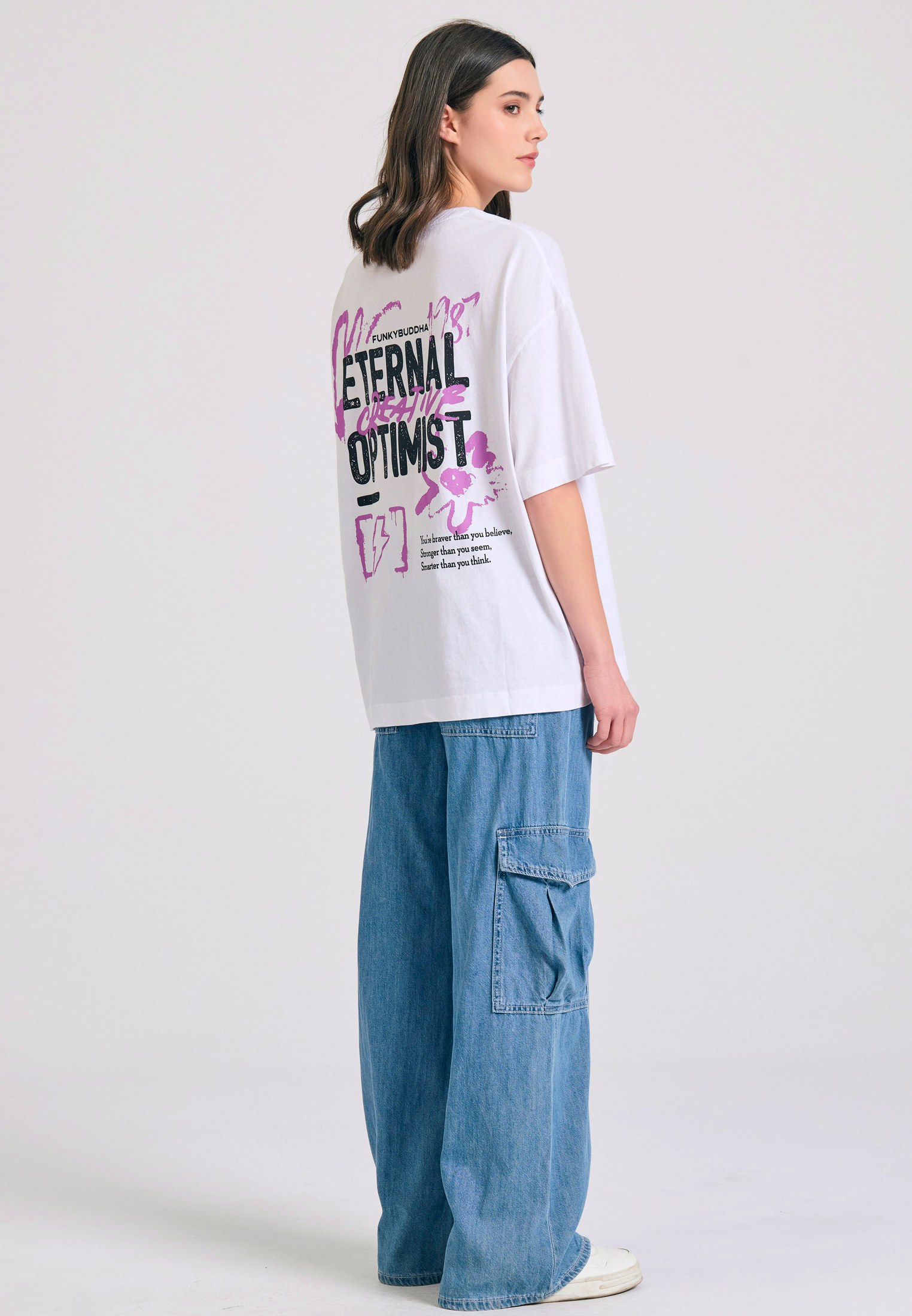 Women's Shirts Funky Buddha White