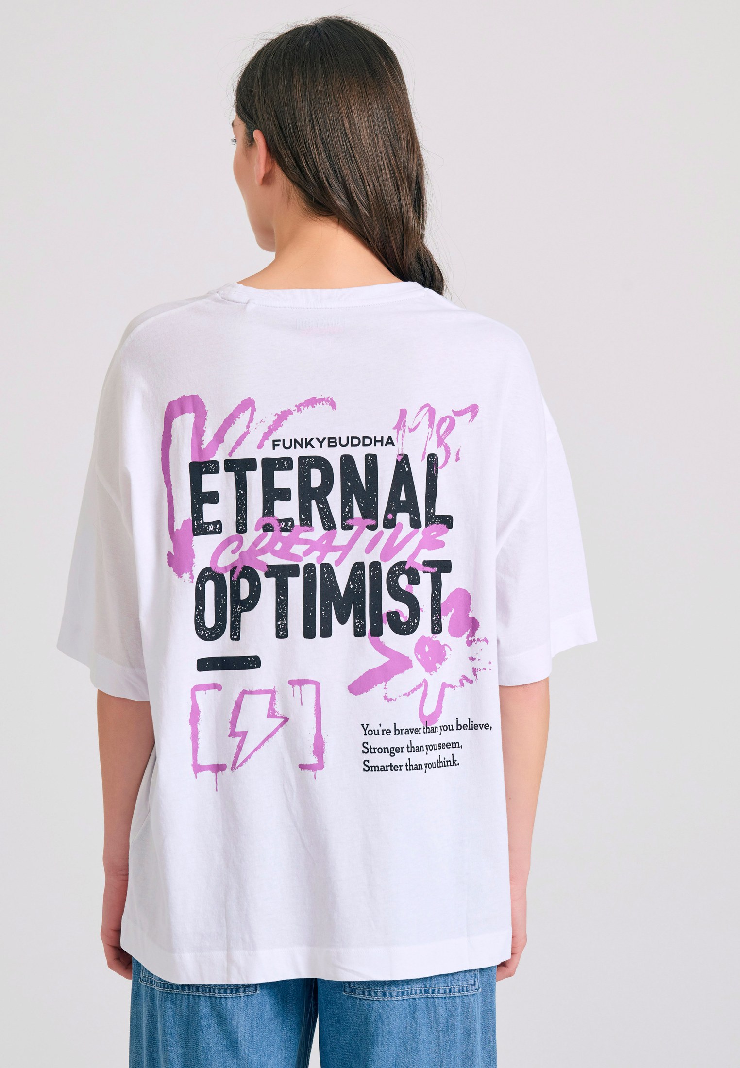 Women's Shirts Funky Buddha White