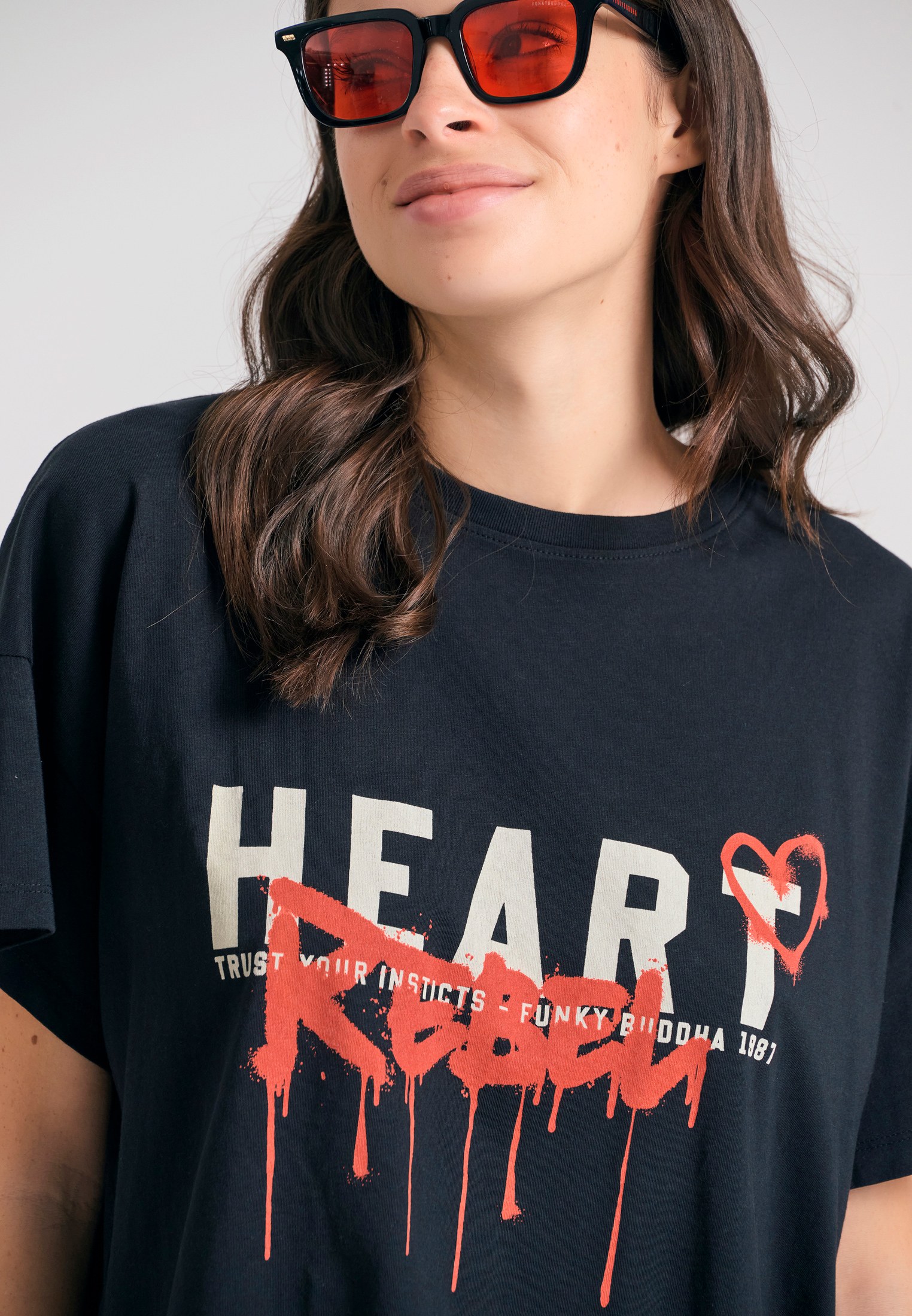 Women's T-Shirts Funky Buddha Black