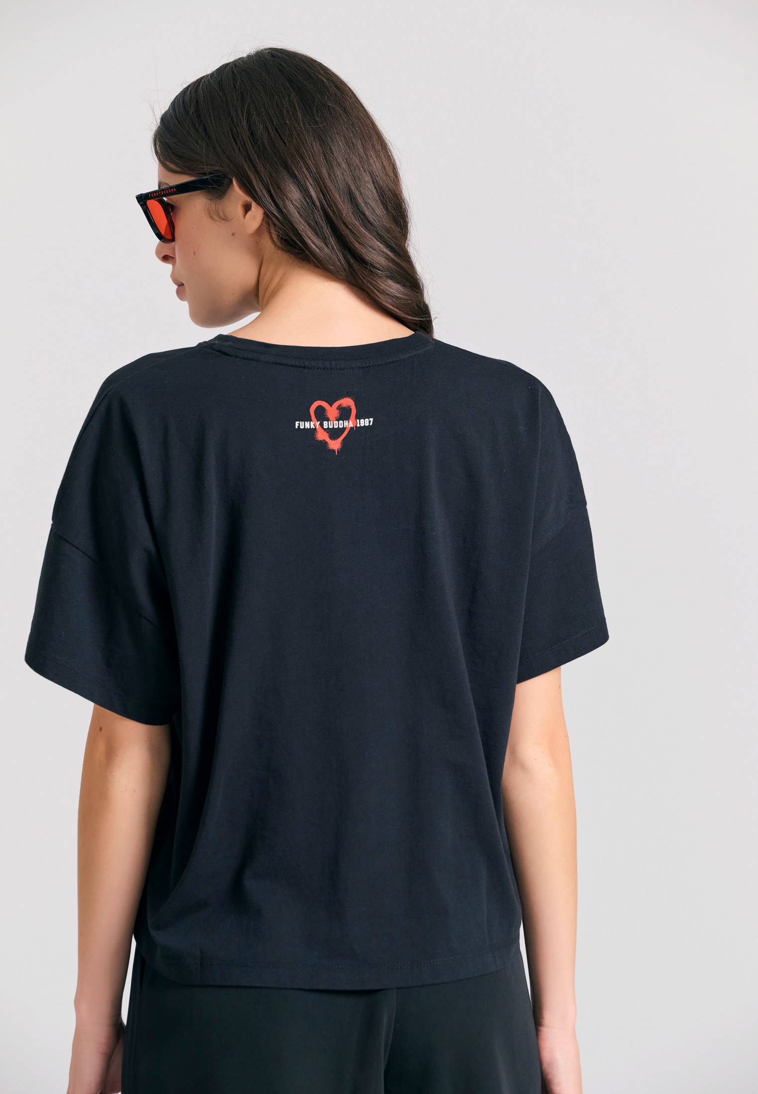 Women's T-Shirts Funky Buddha Black