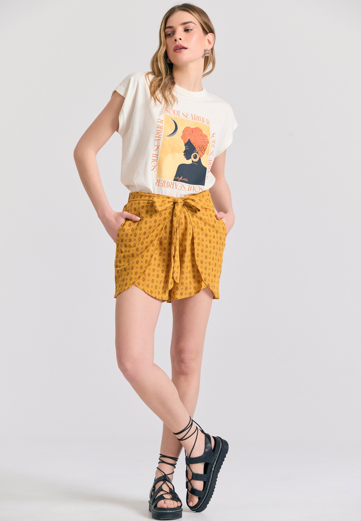 Women's T-Shirts Funky Buddha White