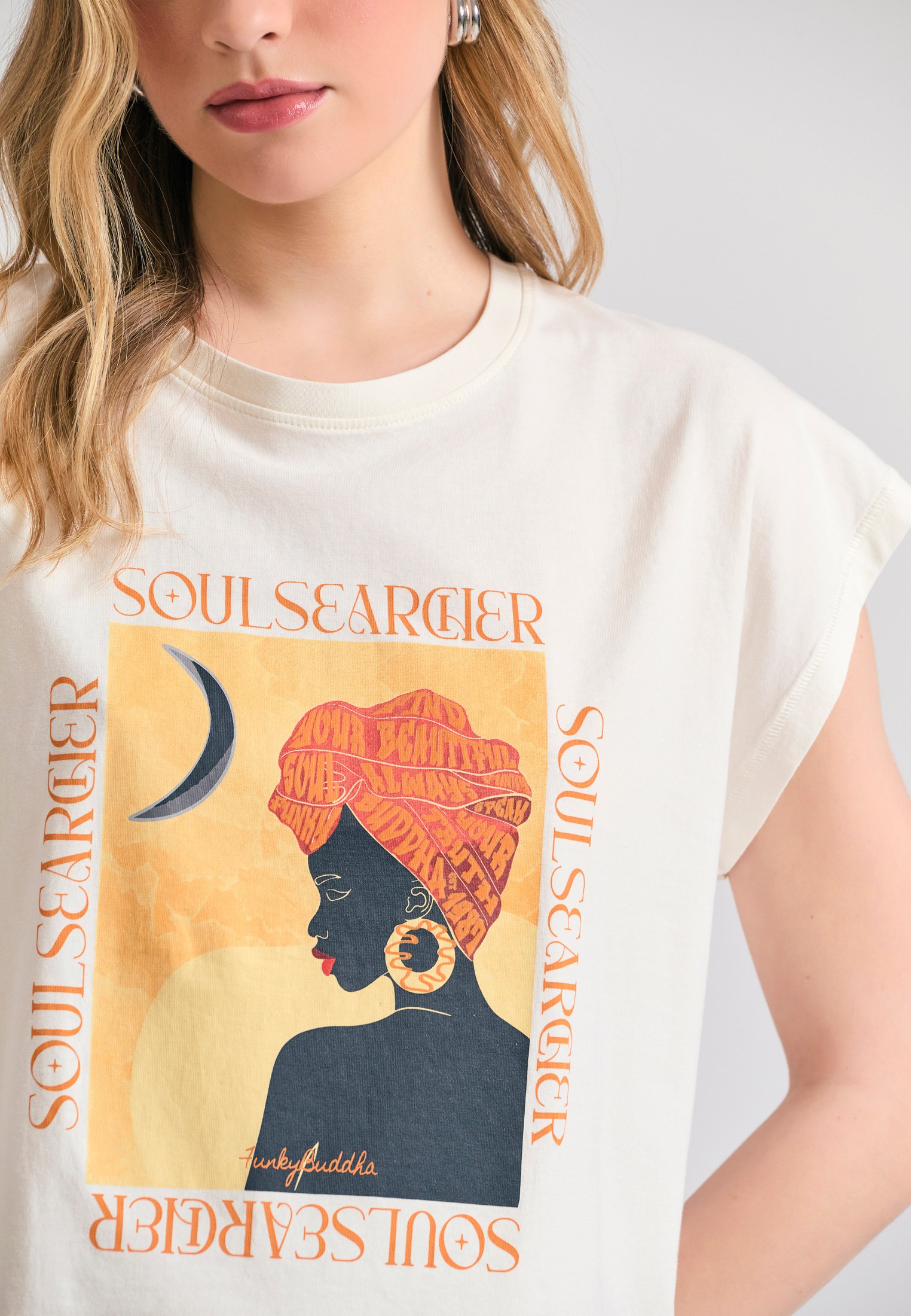 Women's T-Shirts Funky Buddha White