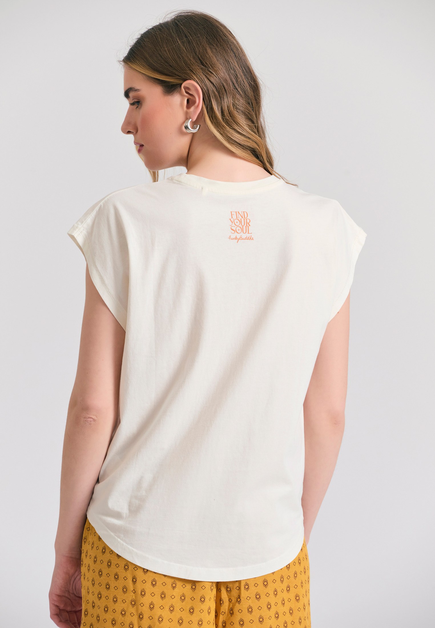 Women's T-Shirts Funky Buddha White