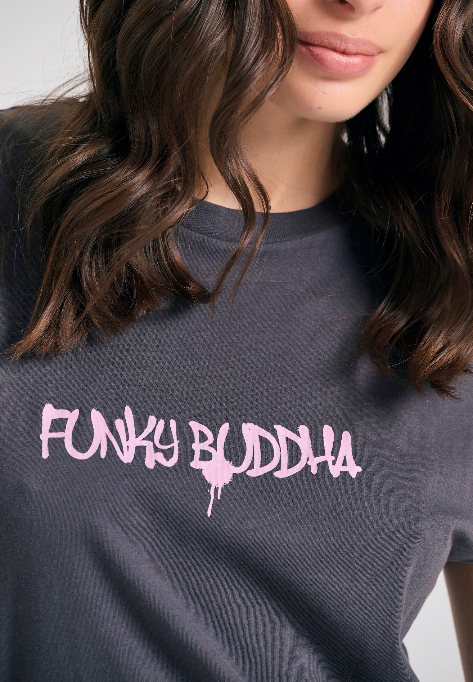 Women's T-Shirts Funky Buddha Gray