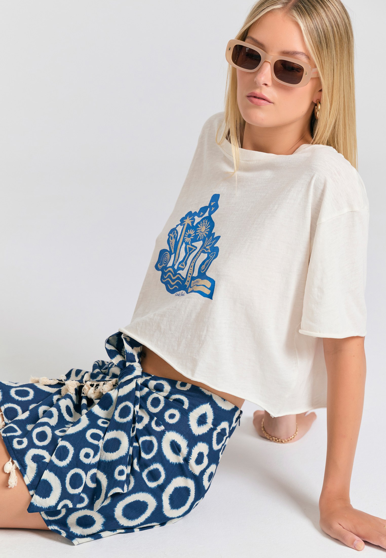 Women's Shirts Funky Buddha White