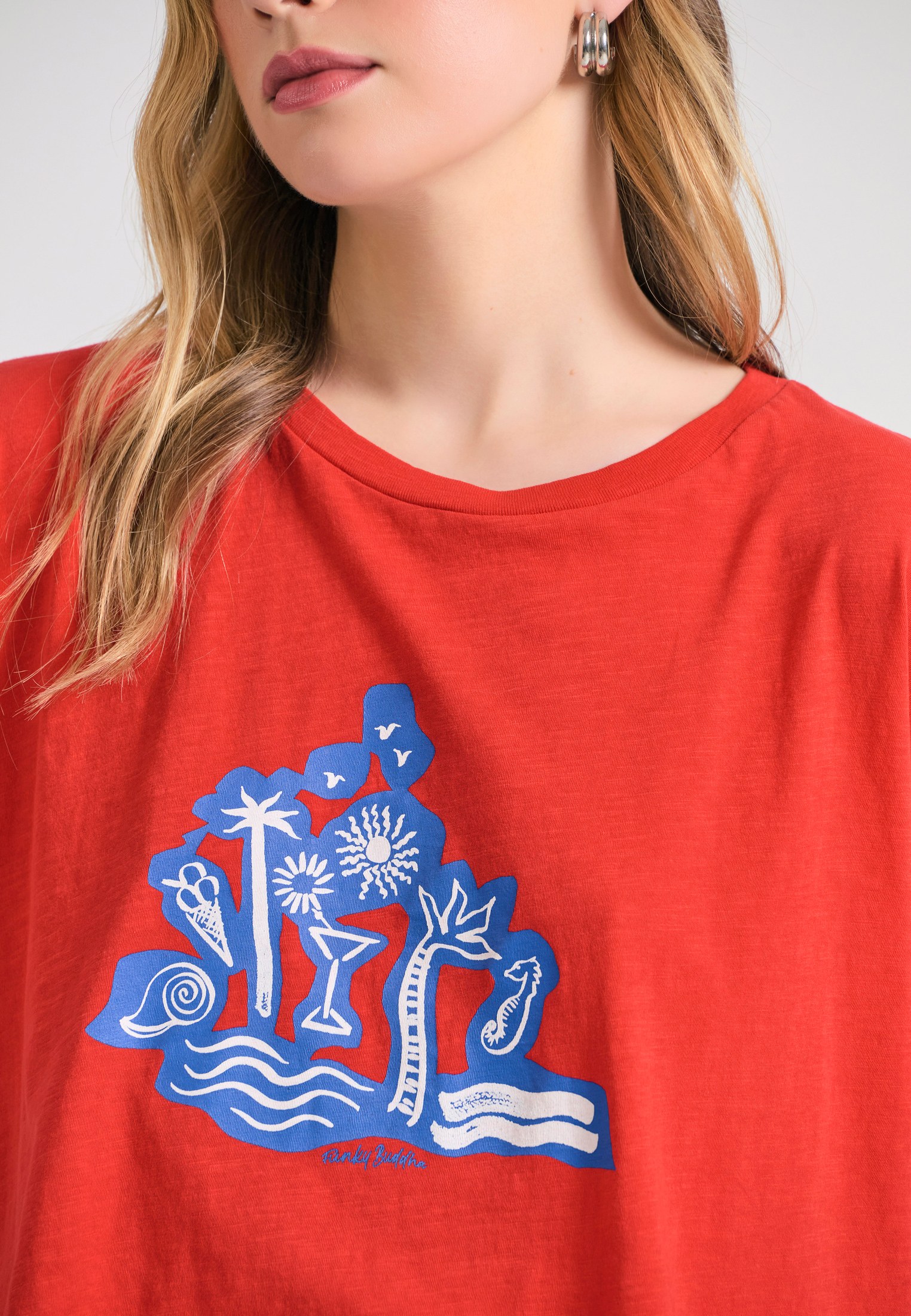 Women's Shirts Funky Buddha Red