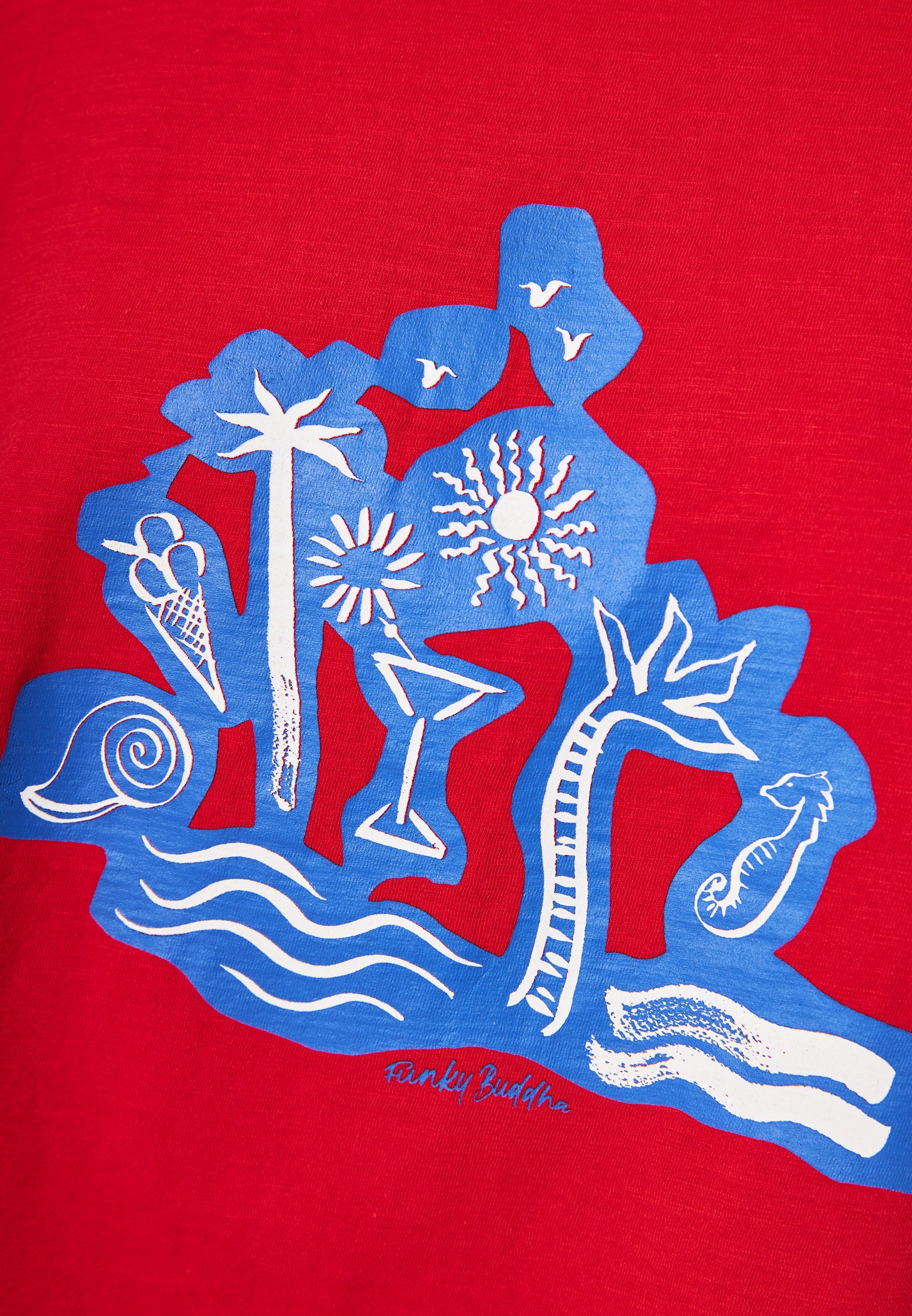 Women's Shirts Funky Buddha Red