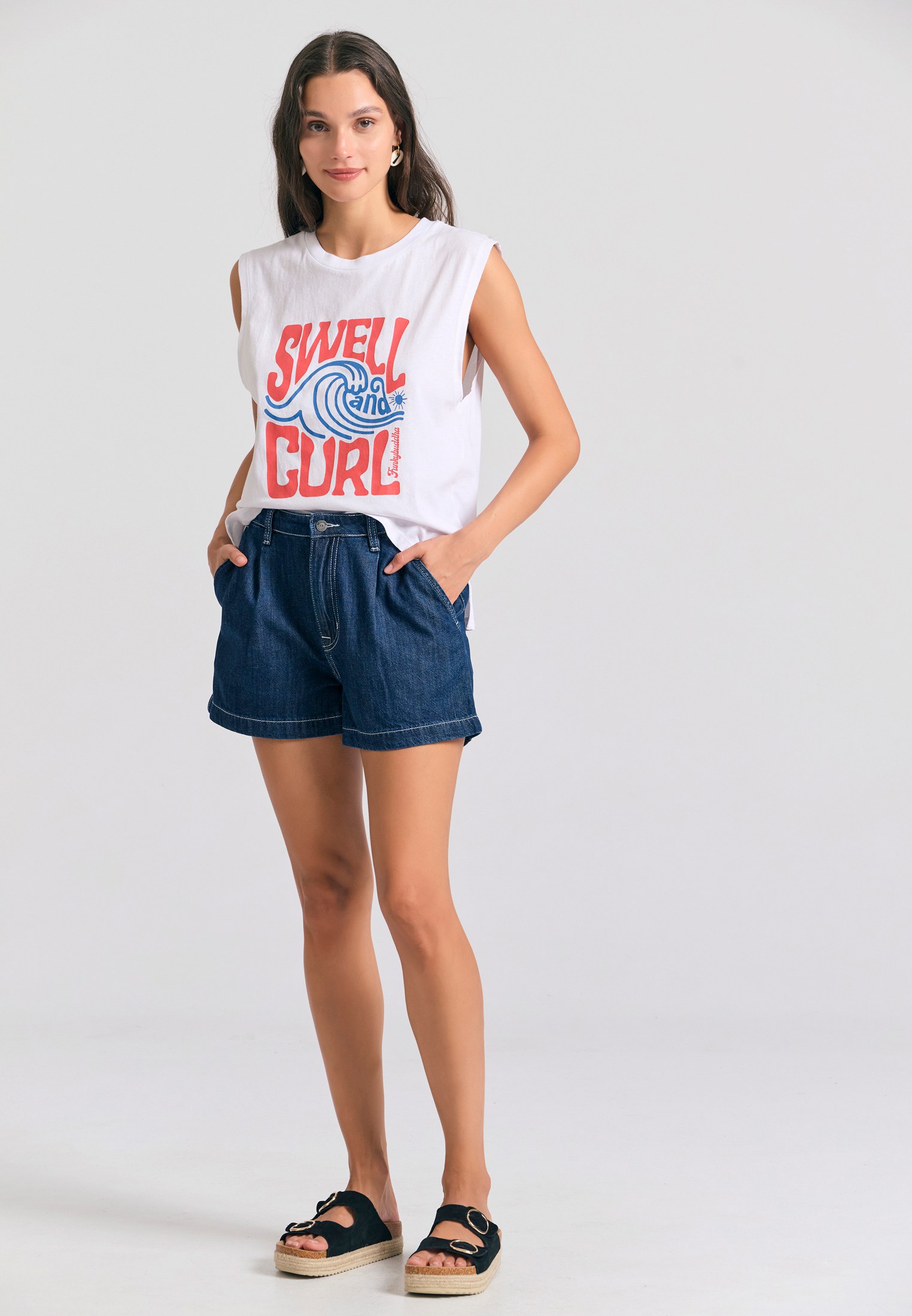 Women's Shirts Funky Buddha White