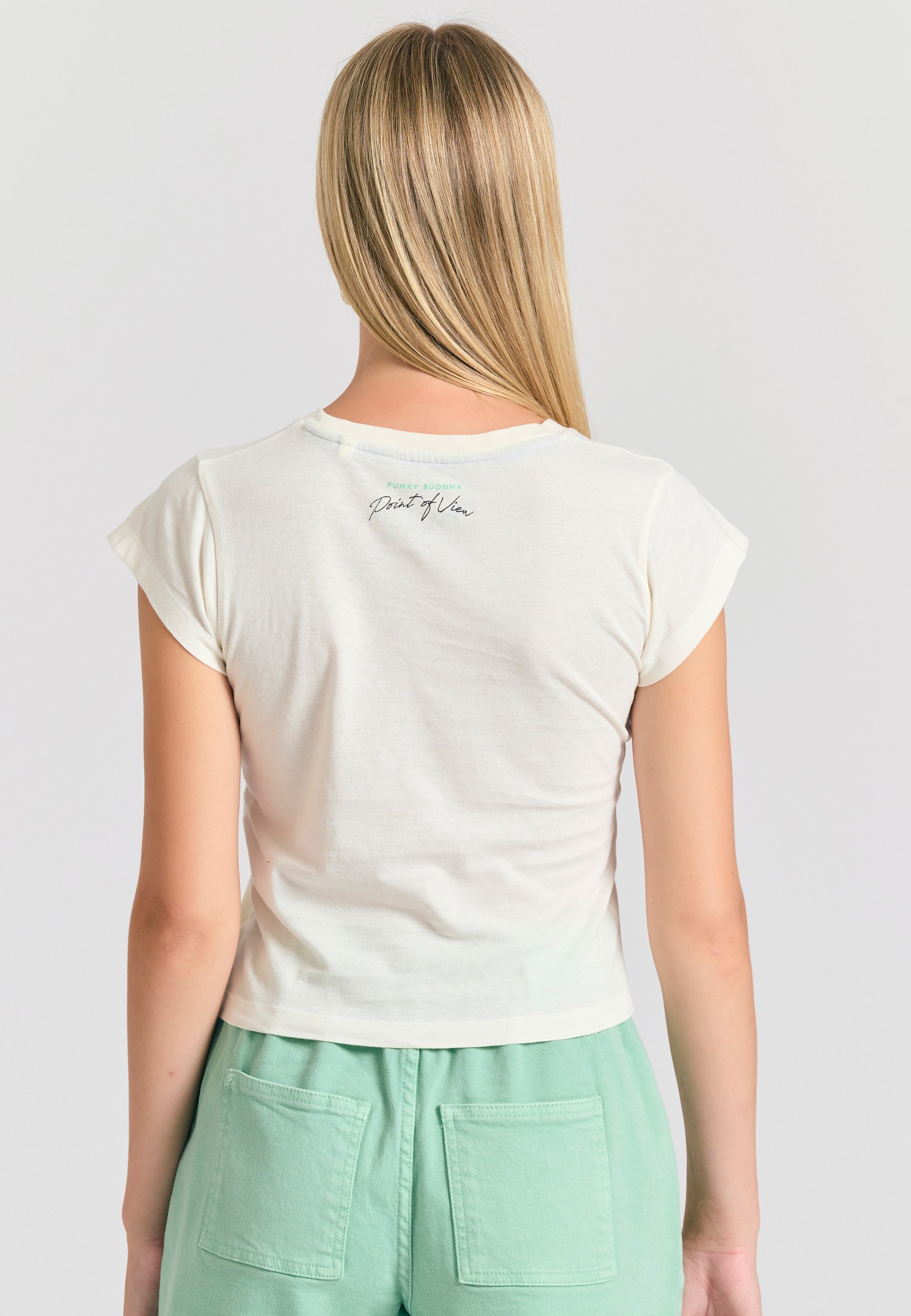 Women's Shirts Funky Buddha White