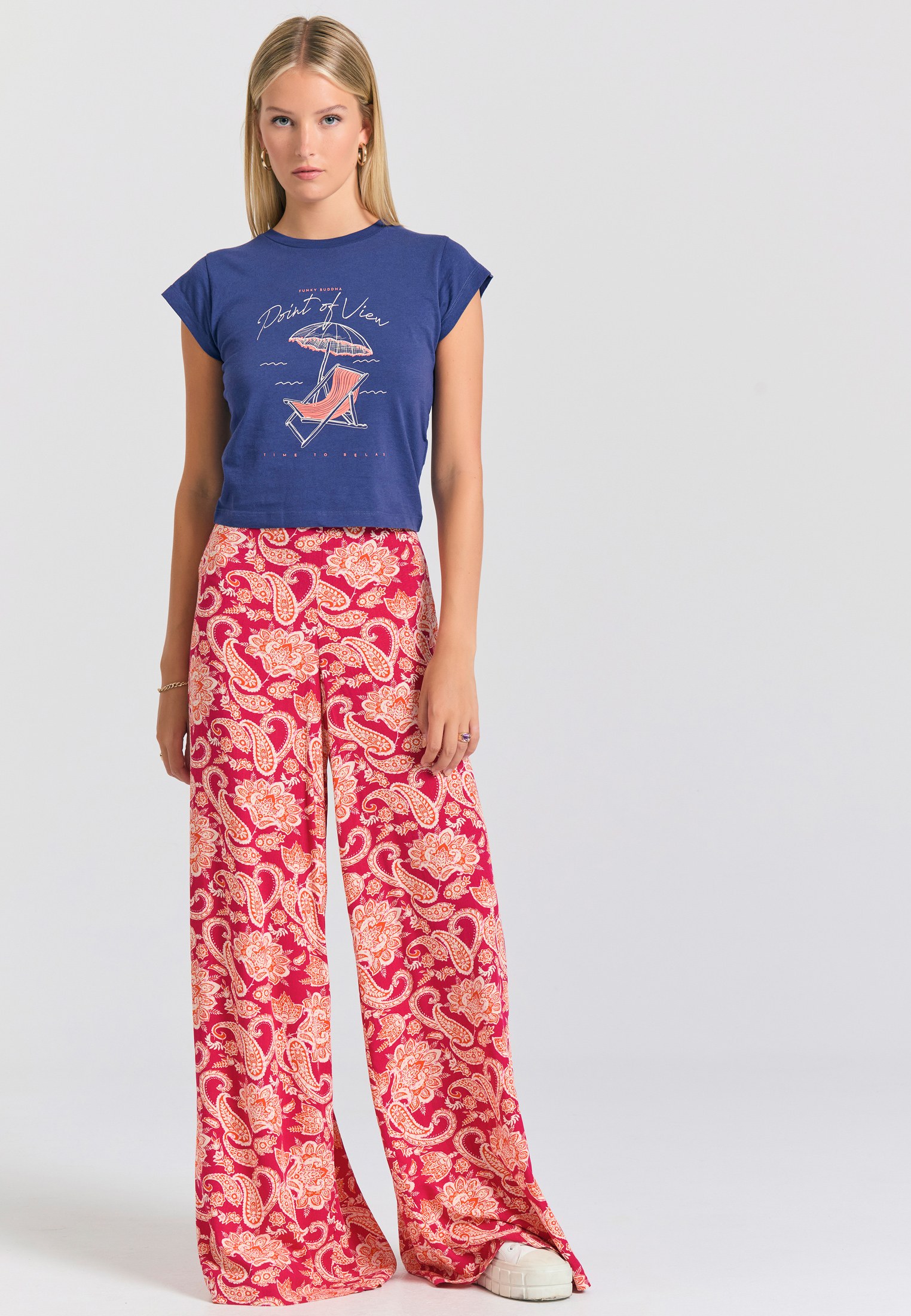 Women's Shirts Funky Buddha Blue