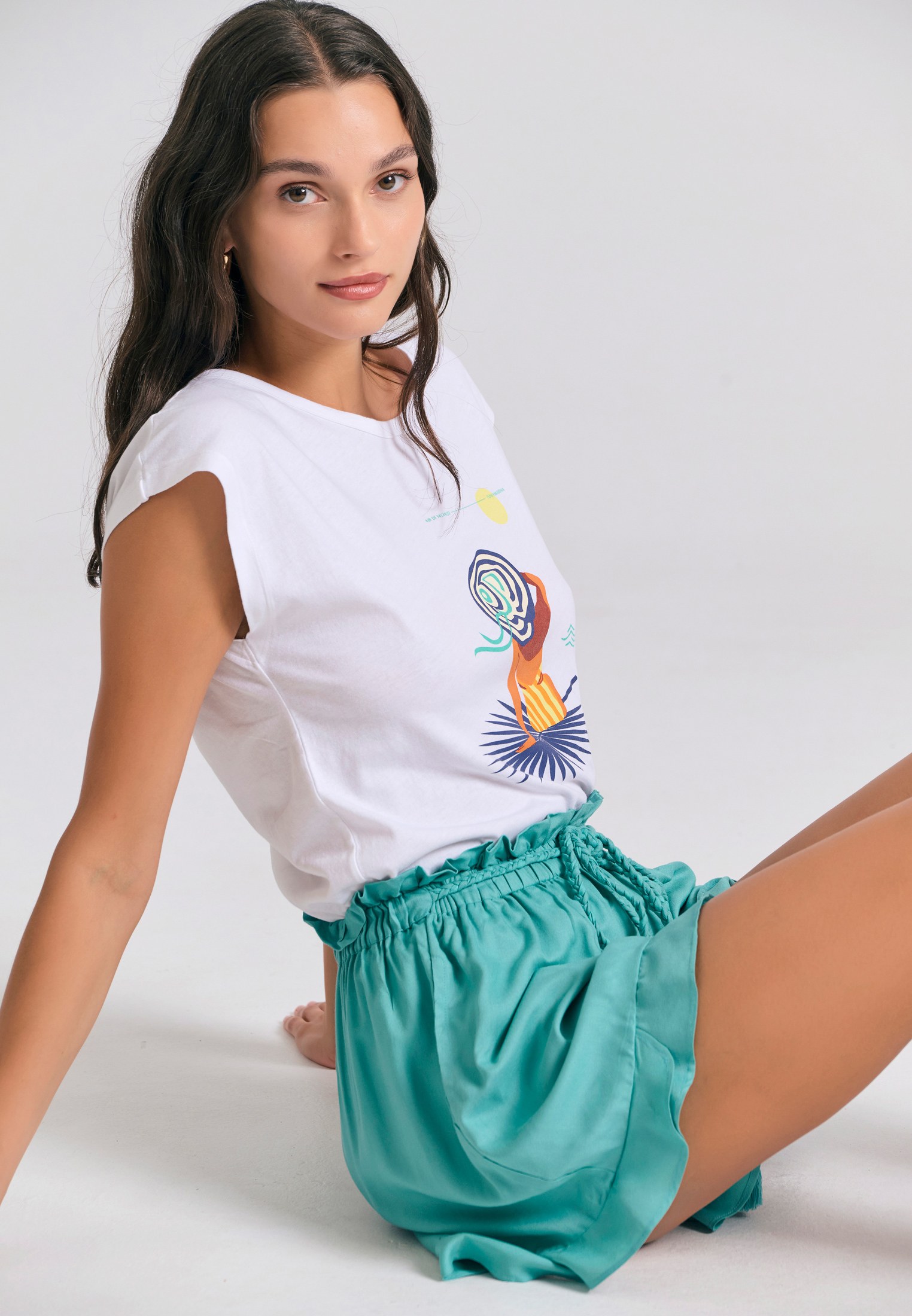 Women's T-Shirts Funky Buddha White