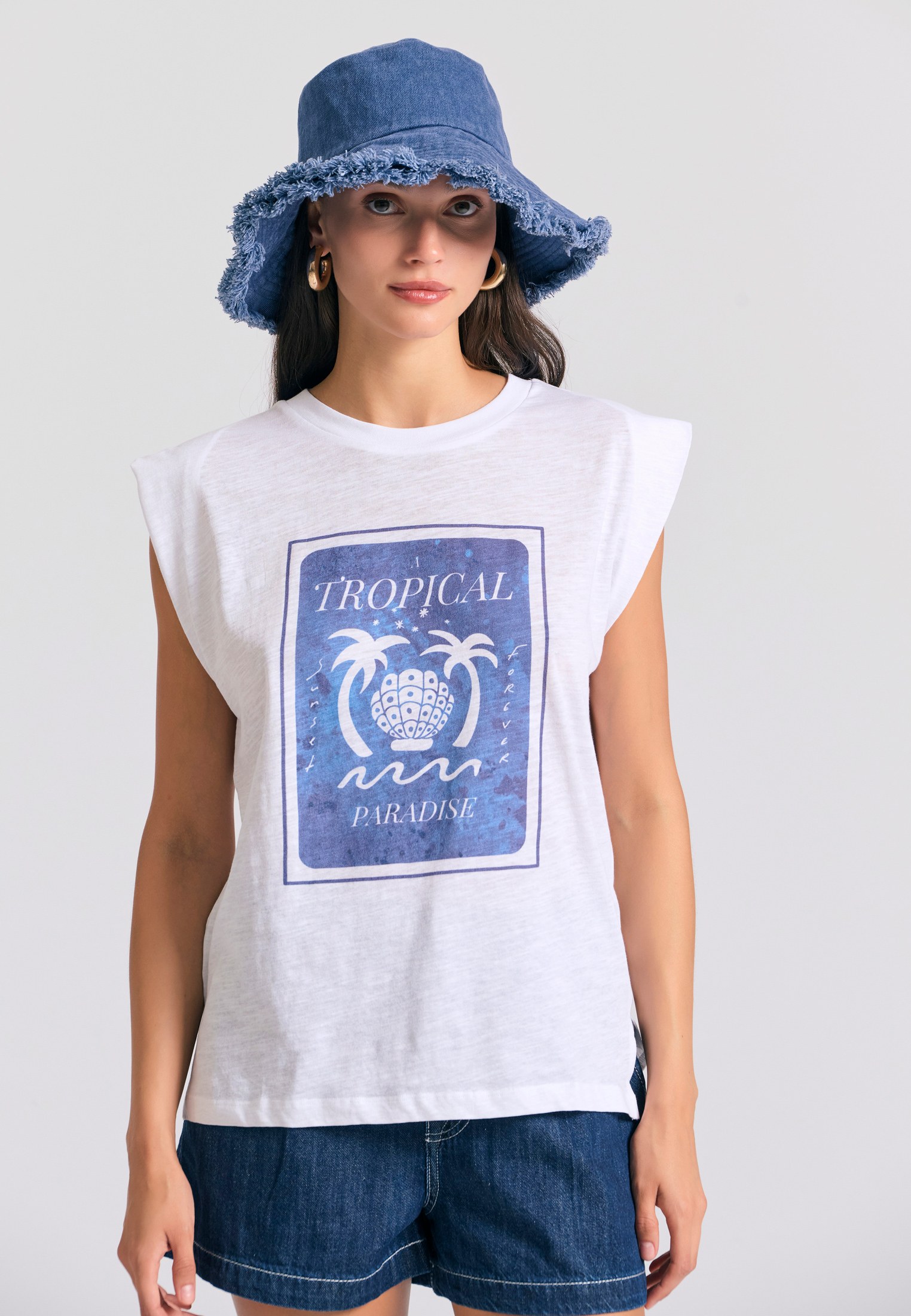 Women's Shirts Funky Buddha White