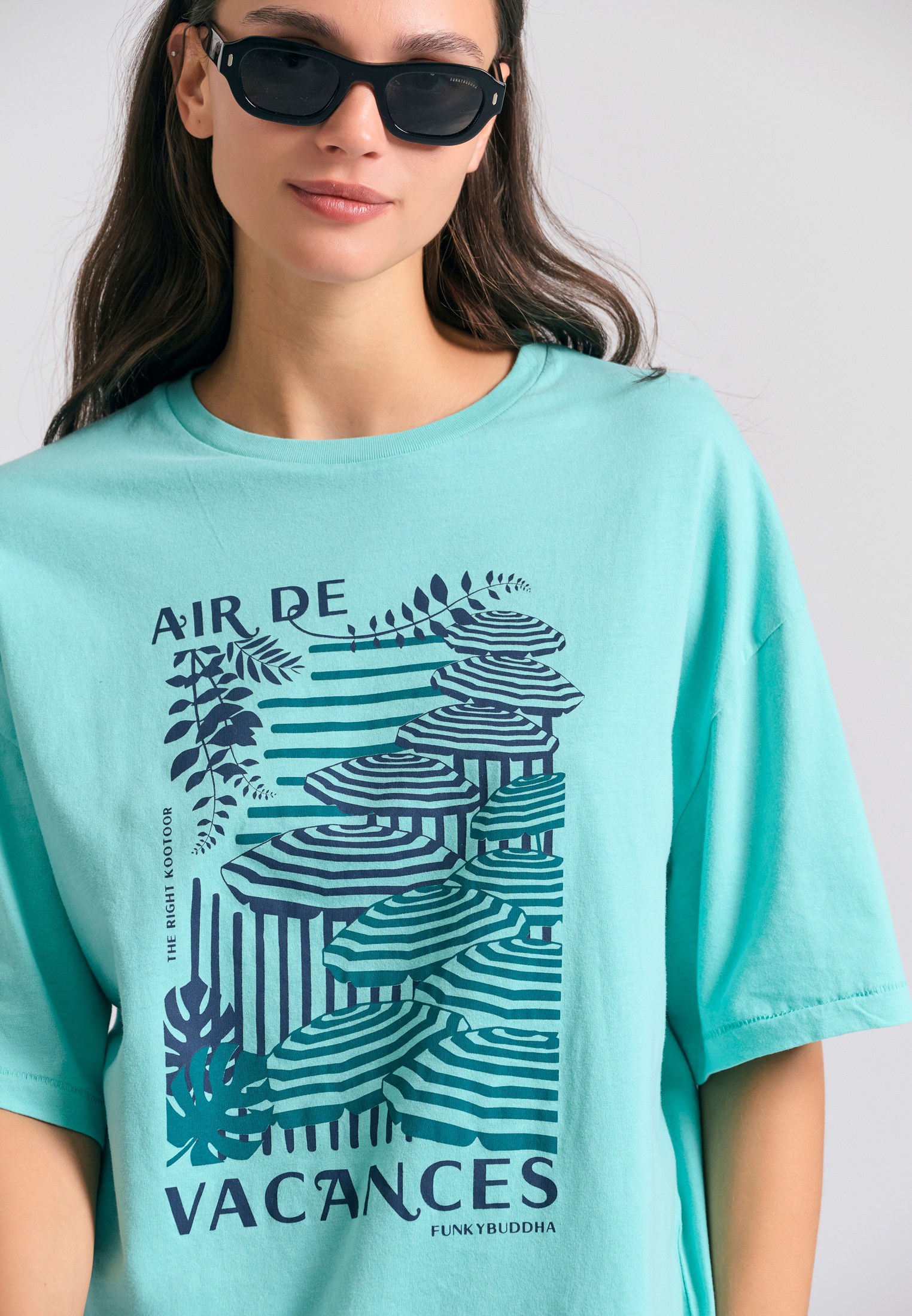 Γυναικείο loose fit t-shirt με vintage τύπωμα