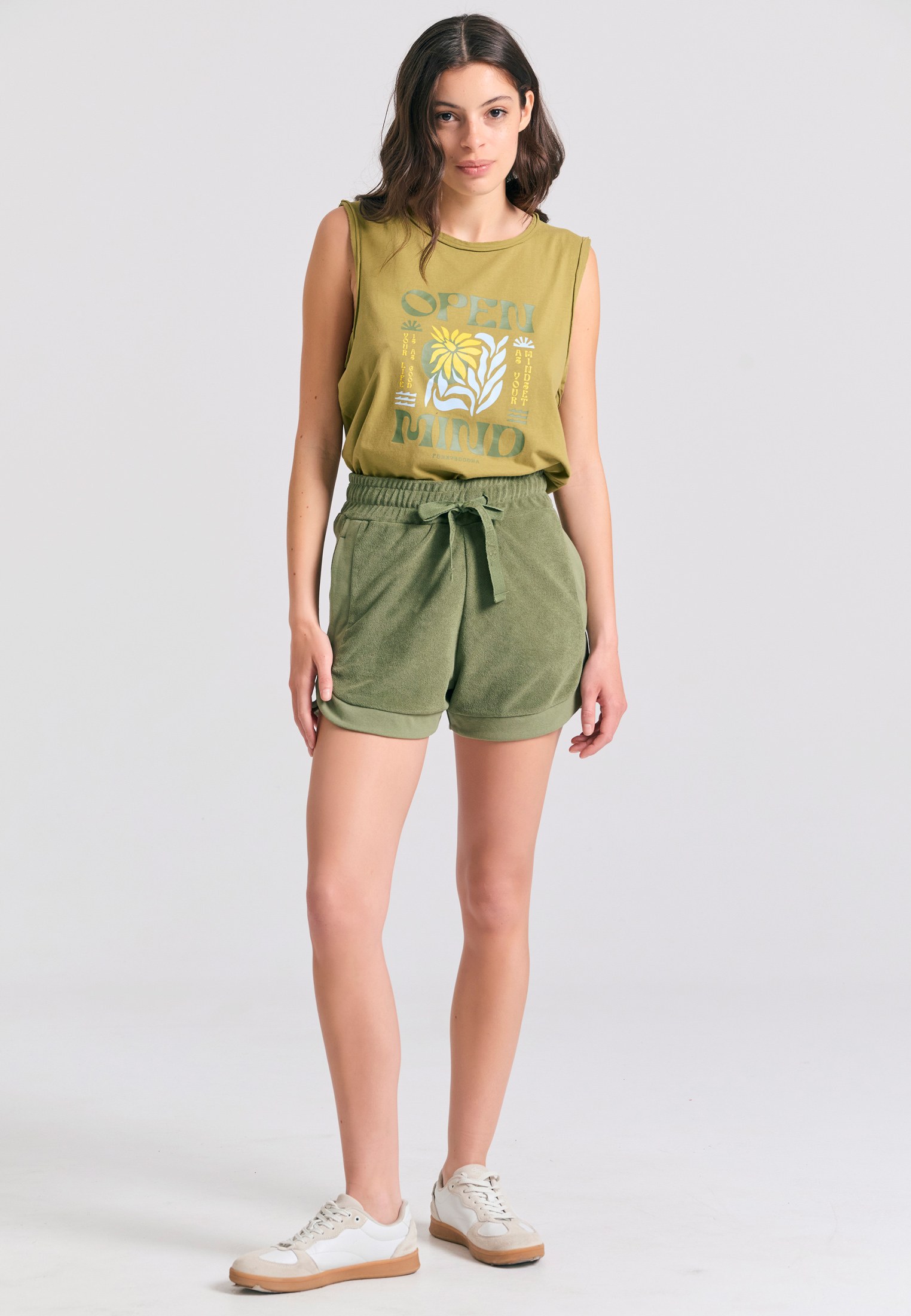 Women's Shirts Funky Buddha Green