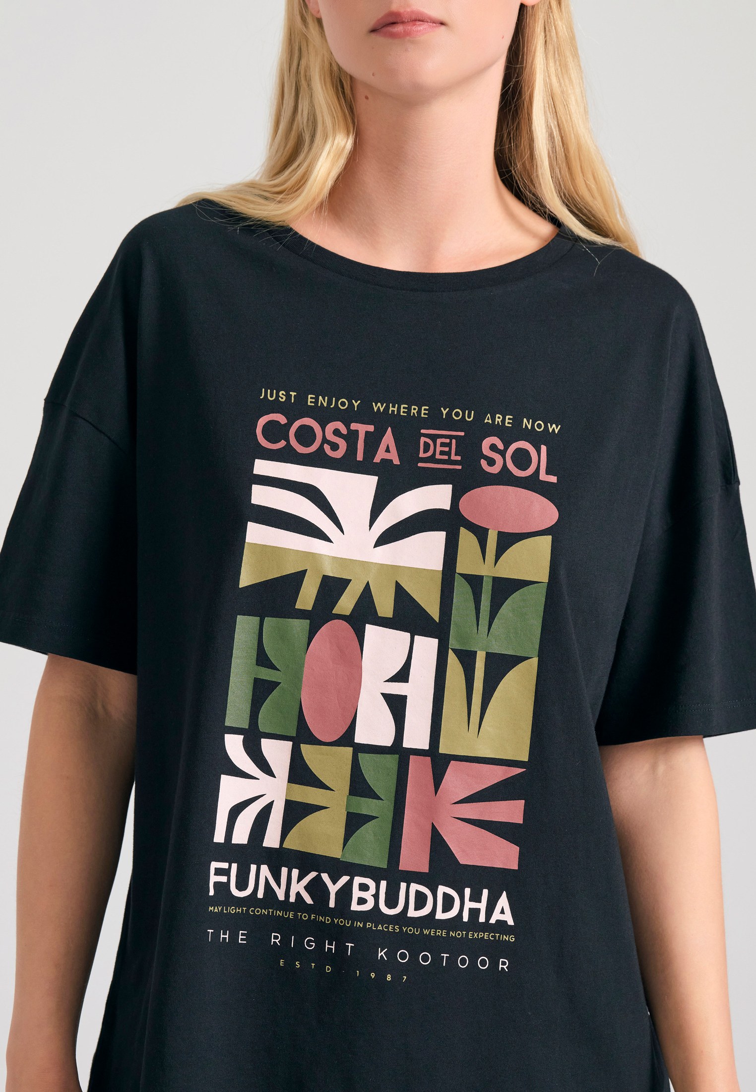 Women's T-Shirts Funky Buddha Black