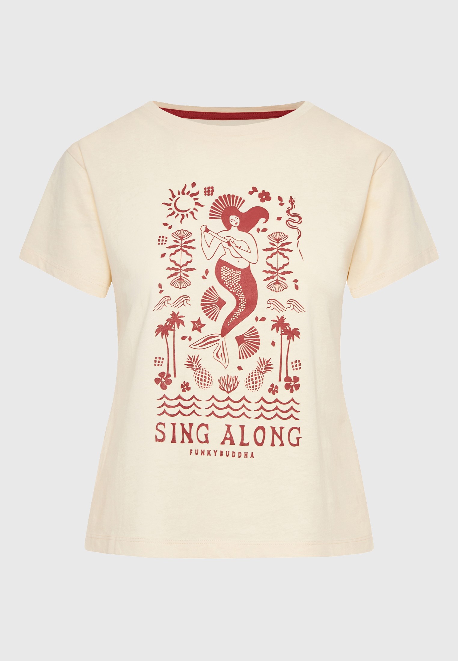 Women's T-Shirts Funky Buddha White