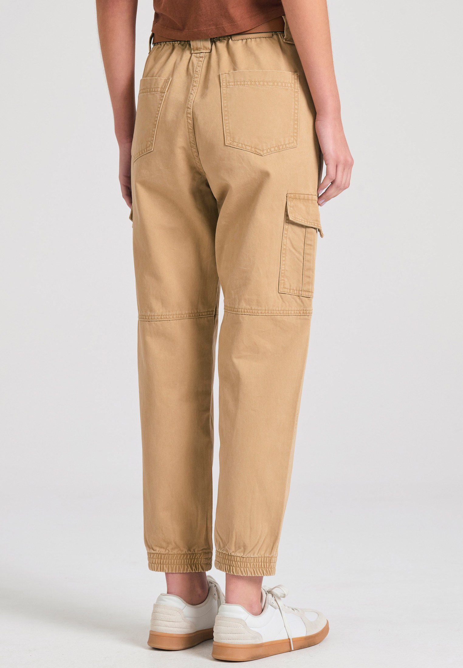 Women's Cargo Pants Funky Buddha Beige