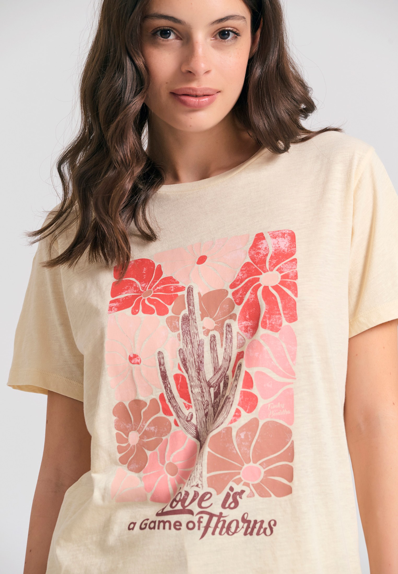 Women's T-Shirts Funky Buddha White