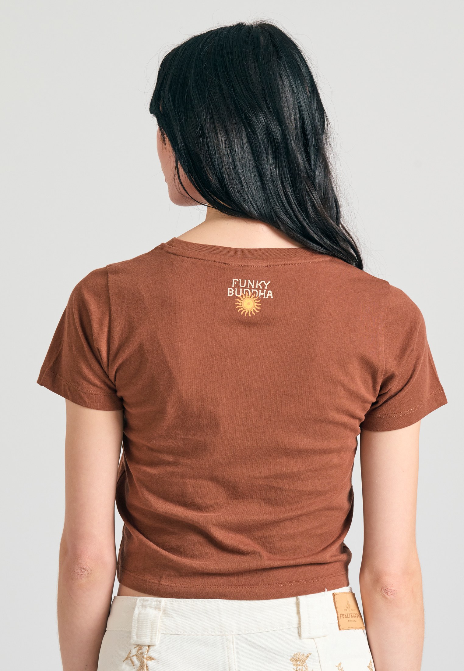 Women's Shirts Funky Buddha Brown