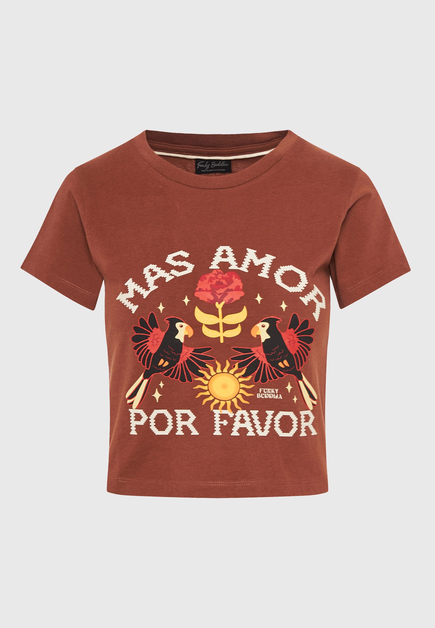 Women's Shirts Funky Buddha Brown