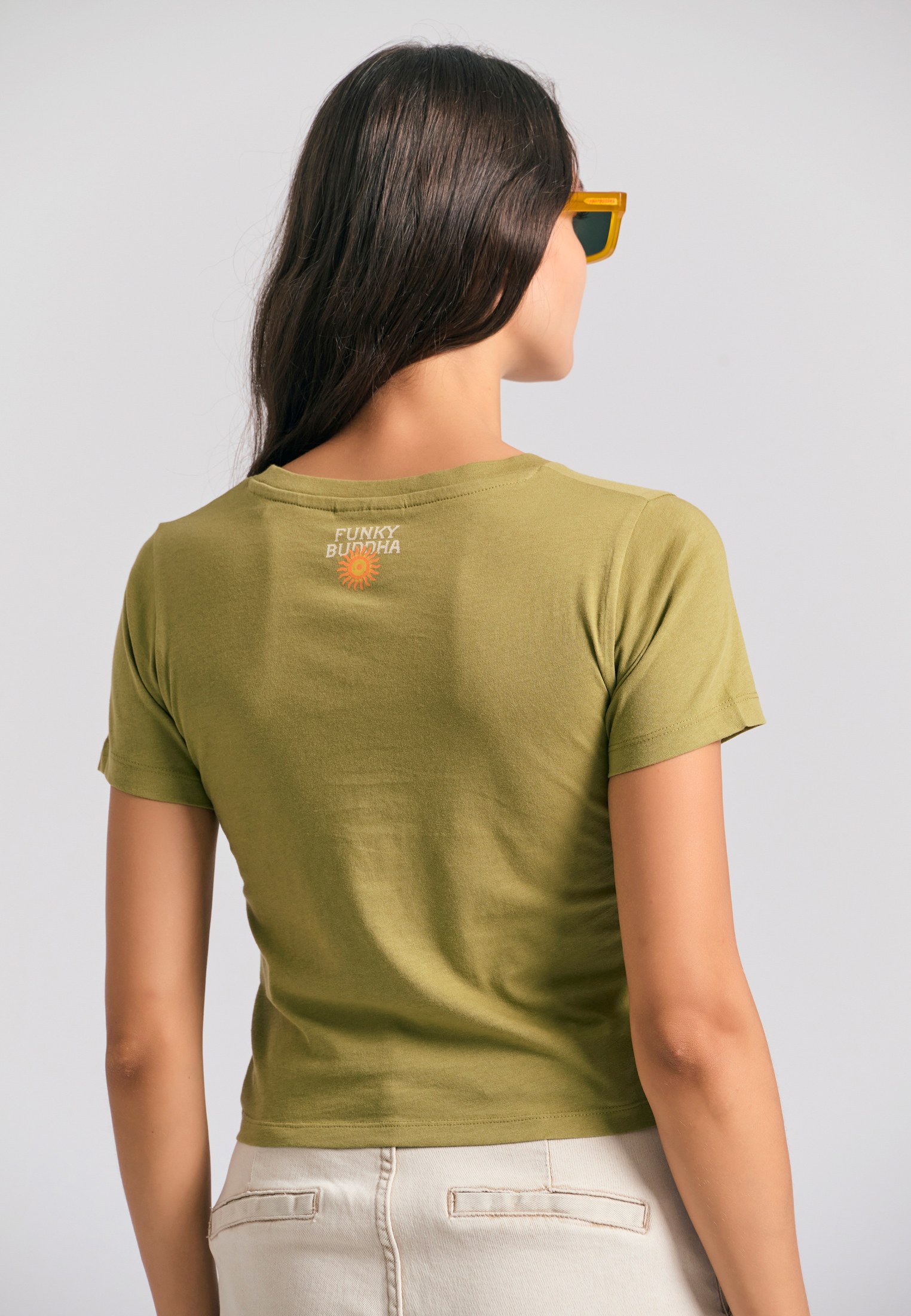 Women's Shirts Funky Buddha Green