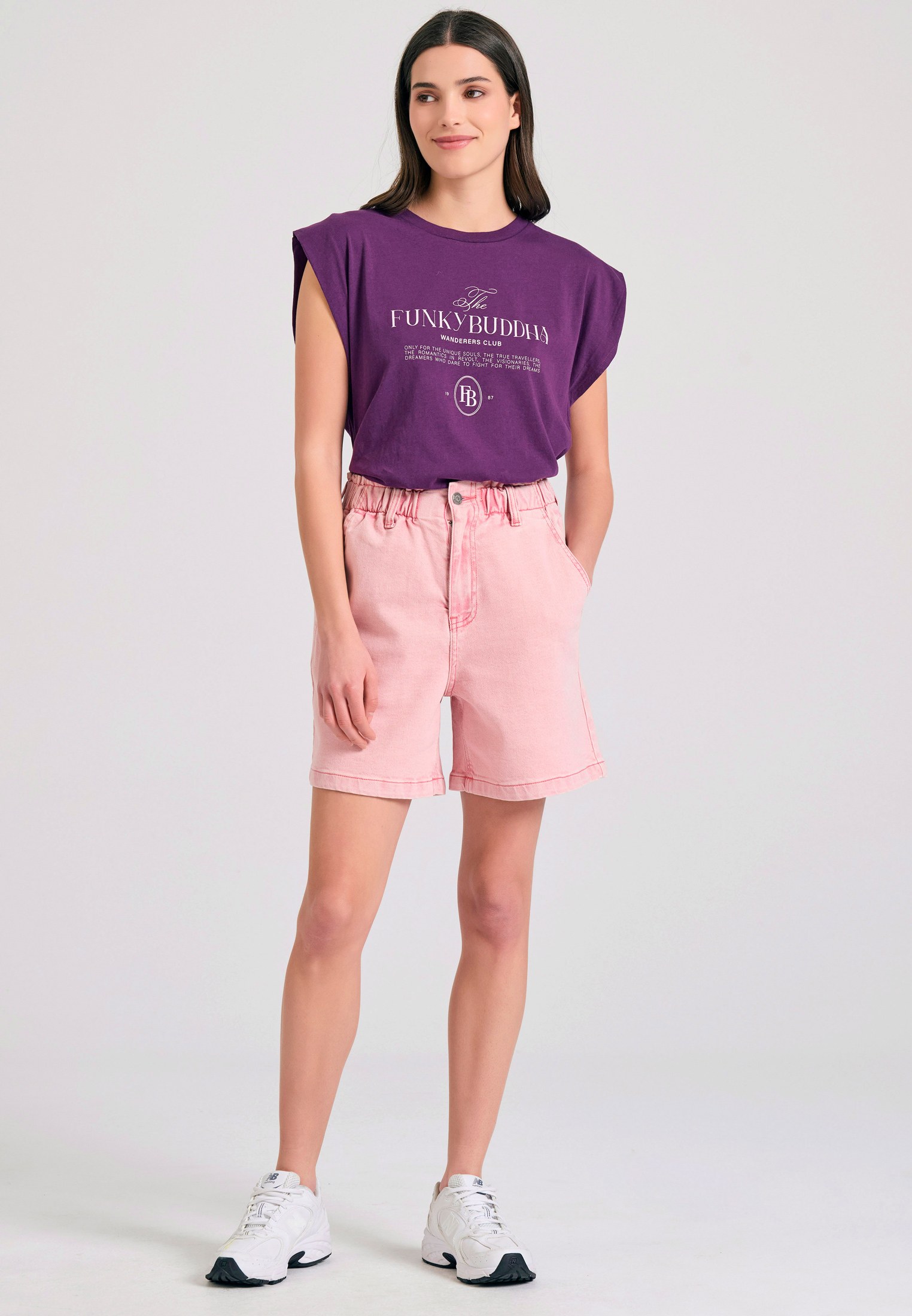 Women's T-Shirts Funky Buddha Purple