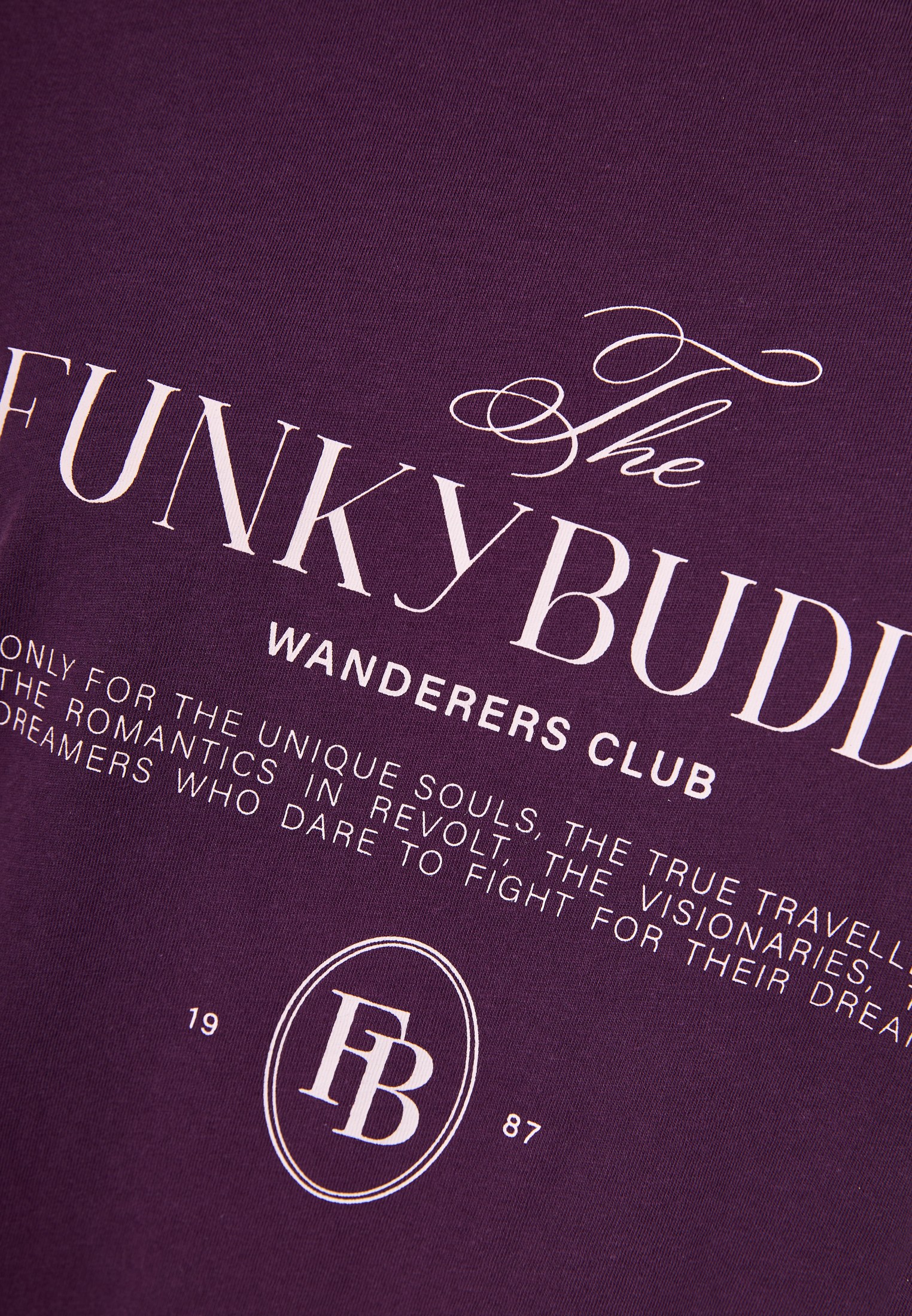 Women's T-Shirts Funky Buddha Purple
