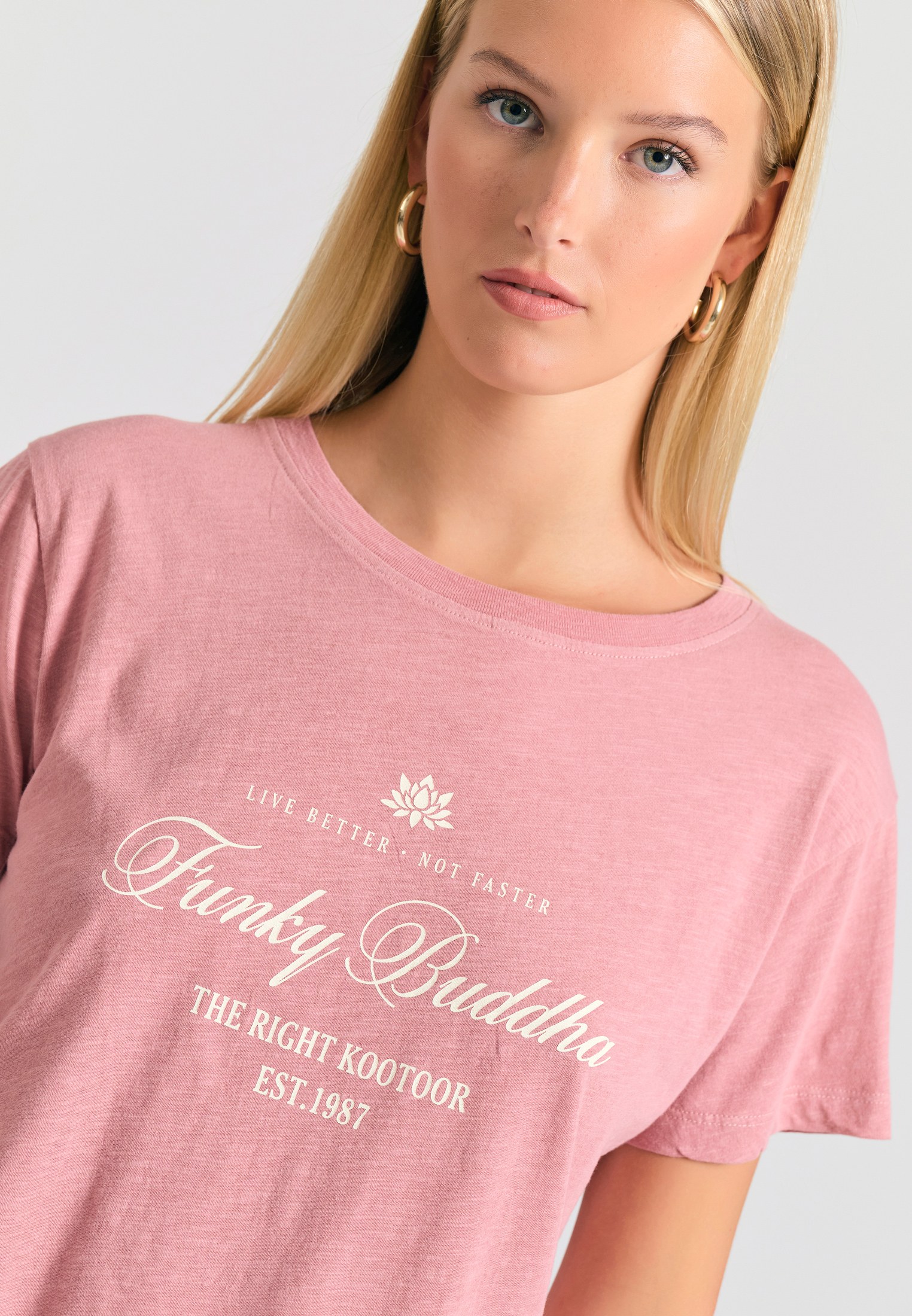 Women's T-Shirts Funky Buddha Pink