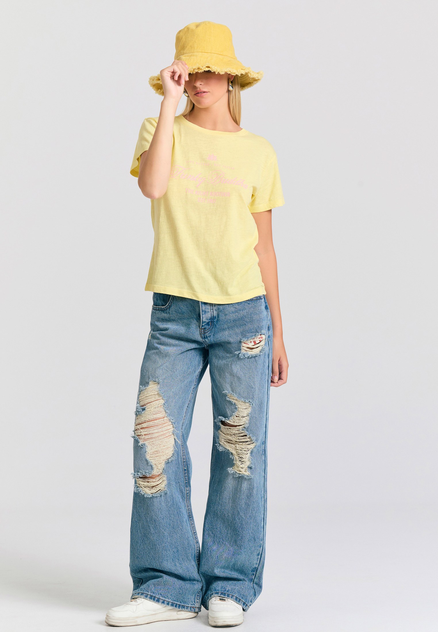 Women's Shirts Funky Buddha Yellow