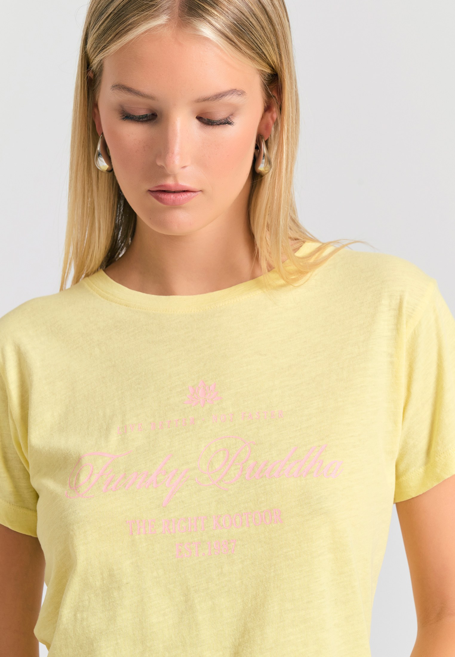 Women's Shirts Funky Buddha Yellow