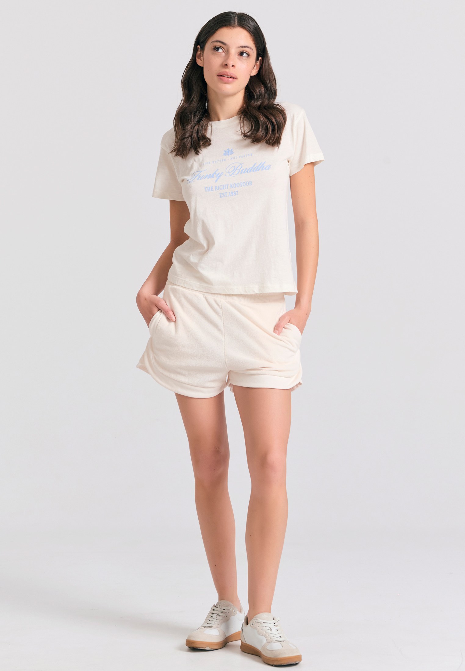 Women's Shirts Funky Buddha White