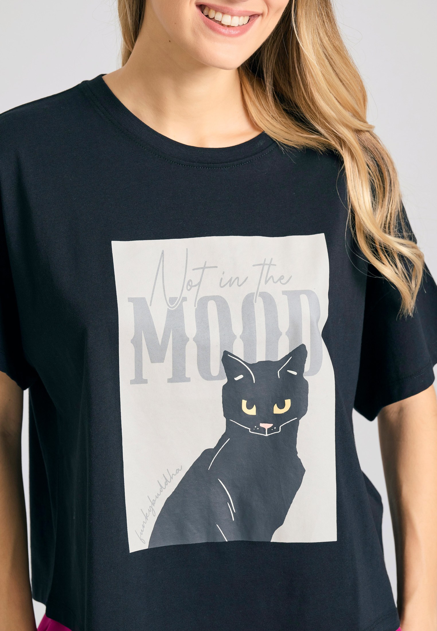 Women's T-Shirts Funky Buddha Black