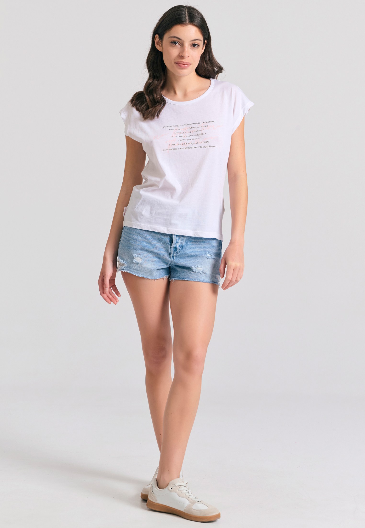 Women's Shirts Funky Buddha White