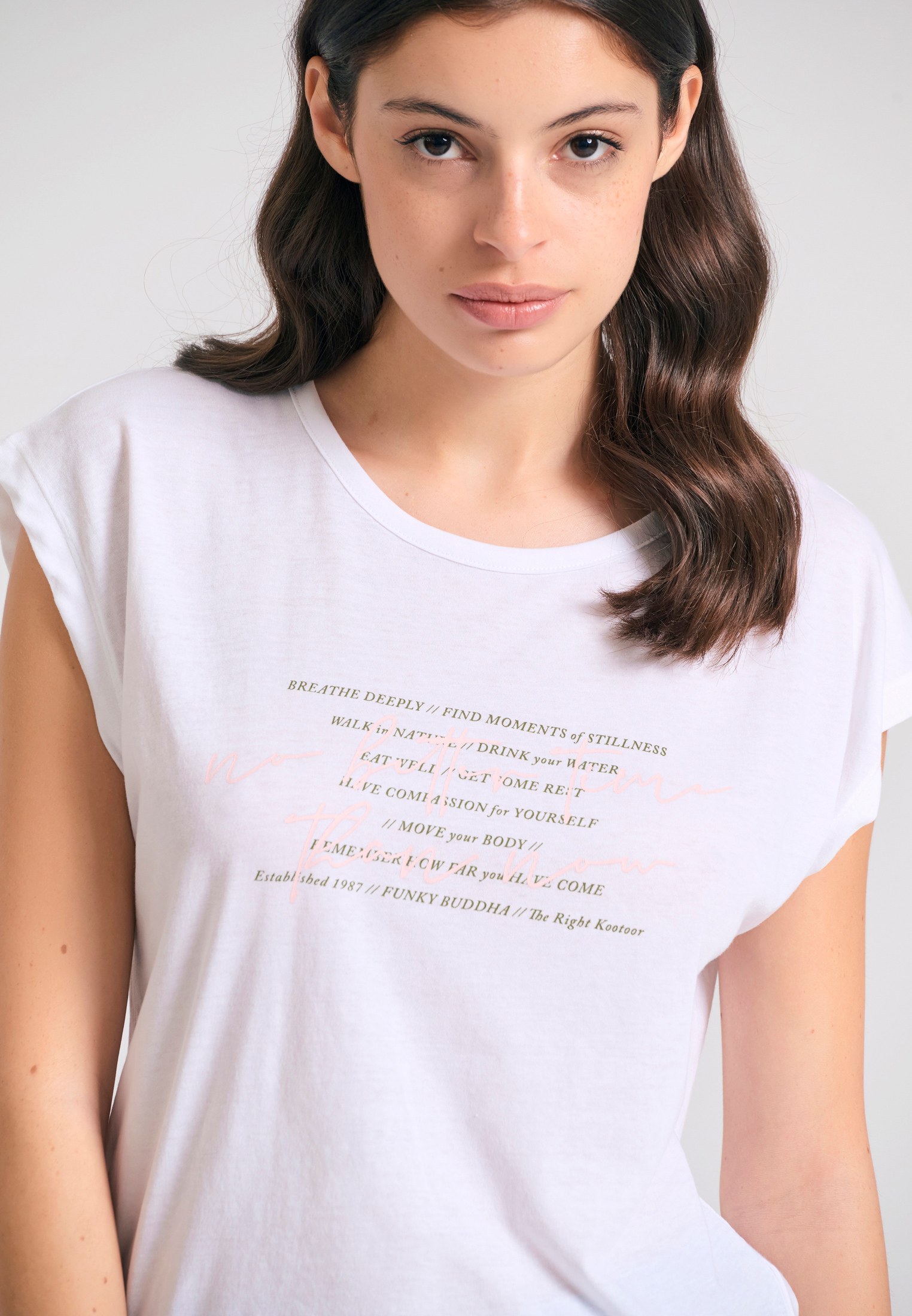 Women's Shirts Funky Buddha White