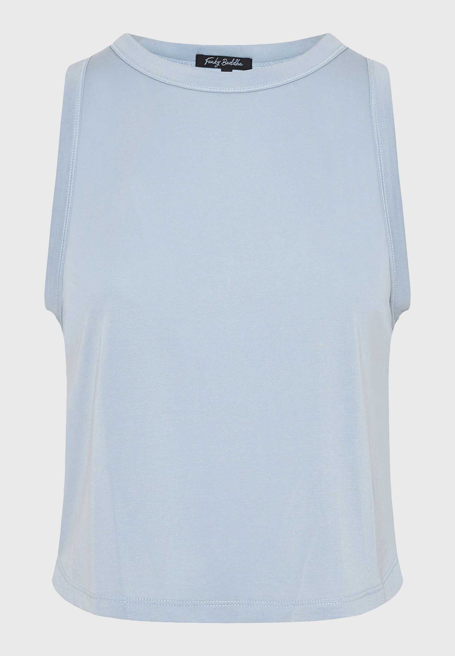 Γυναικείο μονόχρωμο tank top με μοντάλ φωτογραφία