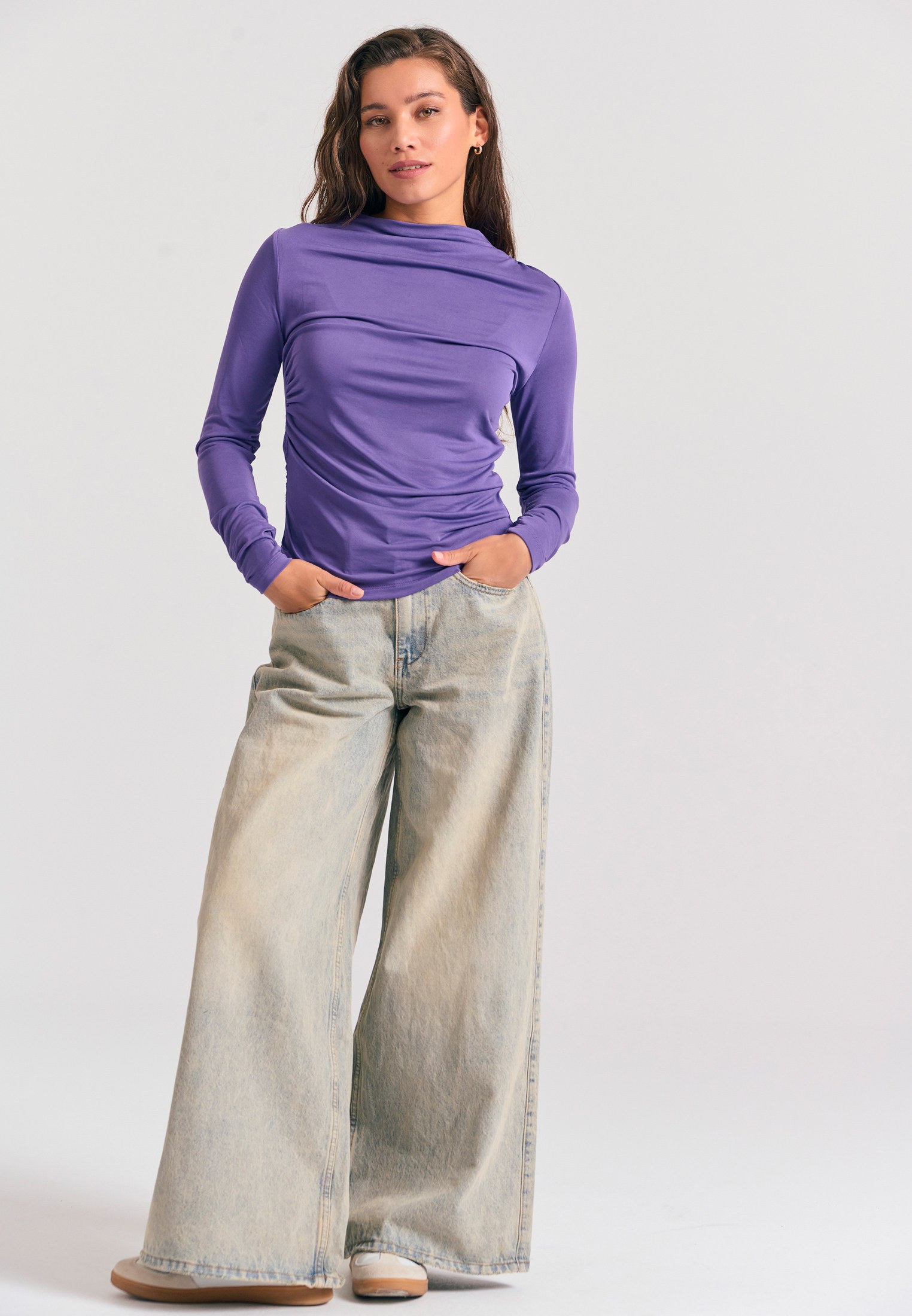 Women's Blouses Funky Buddha Purple