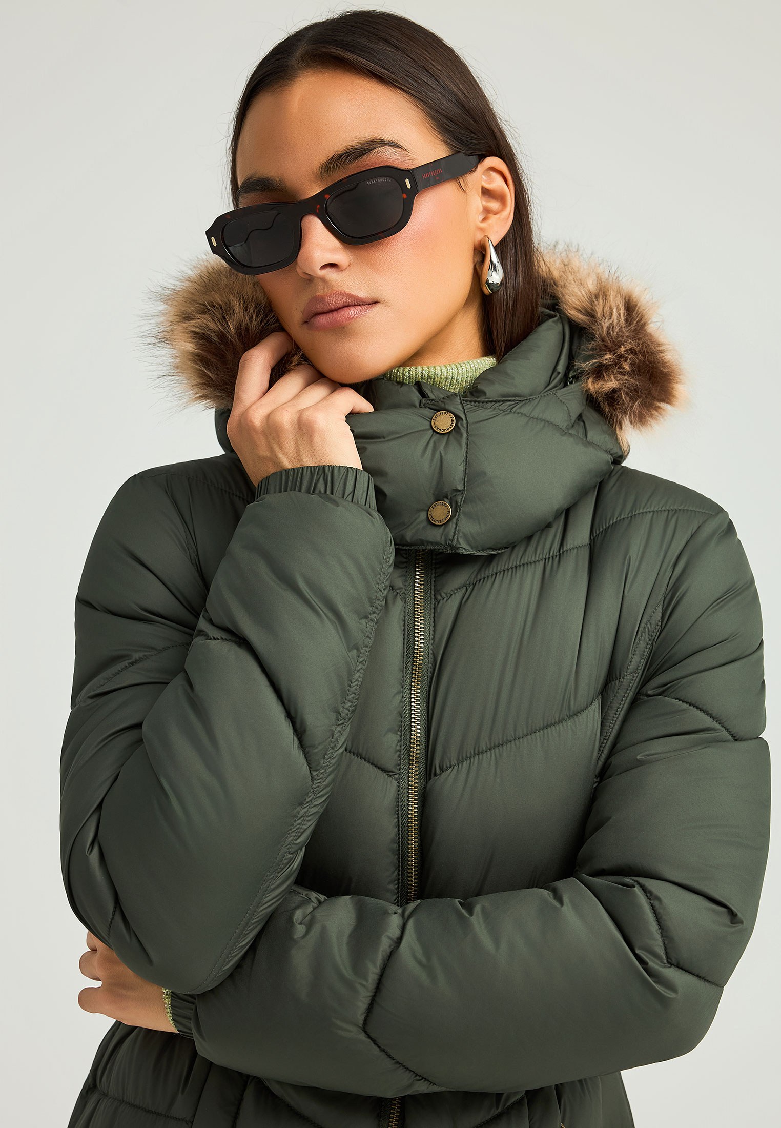 Women's Jackets Funky Buddha Green