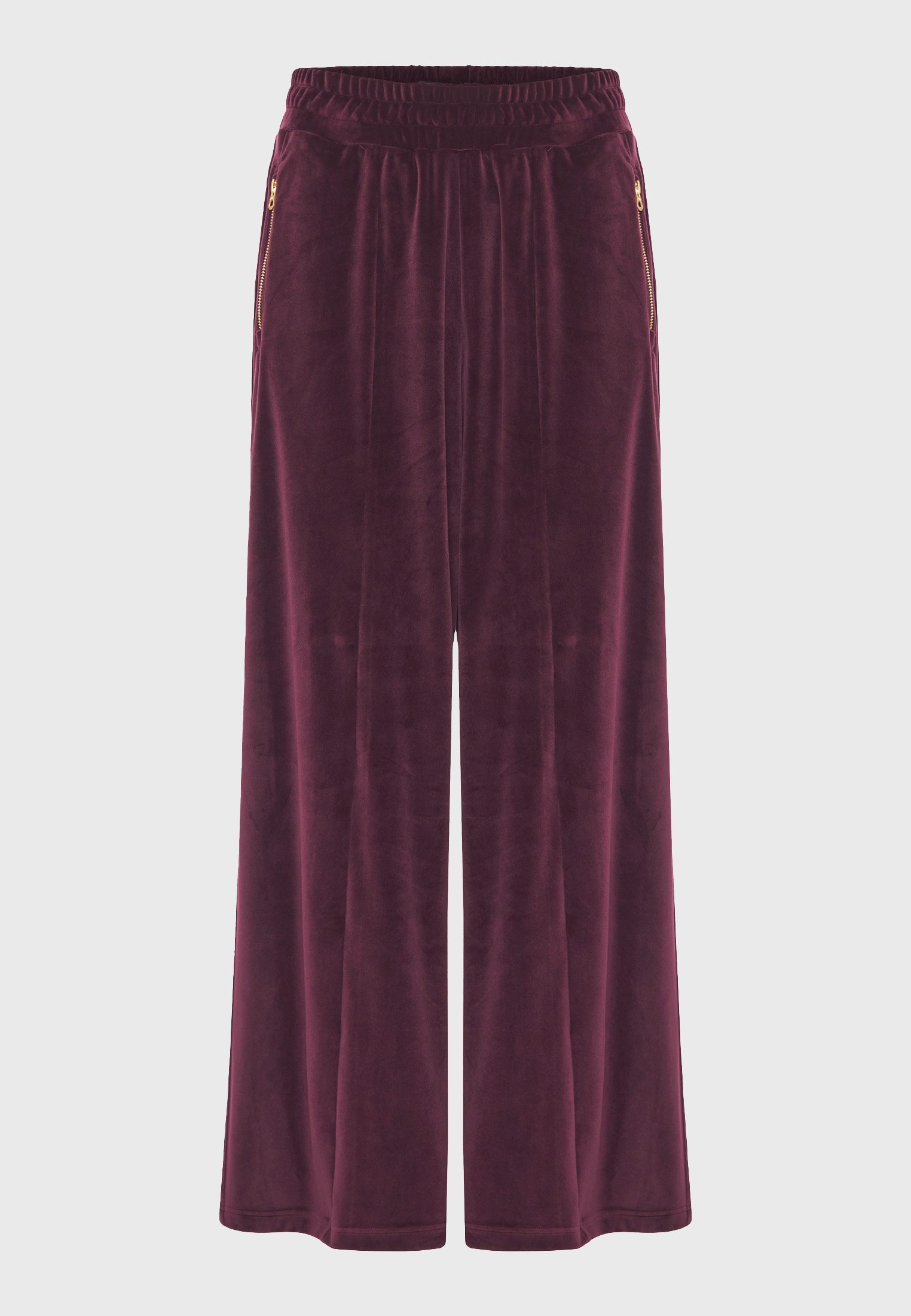Wide leg παντελόνι σε βελουτέ ύφασμα φωτογραφία