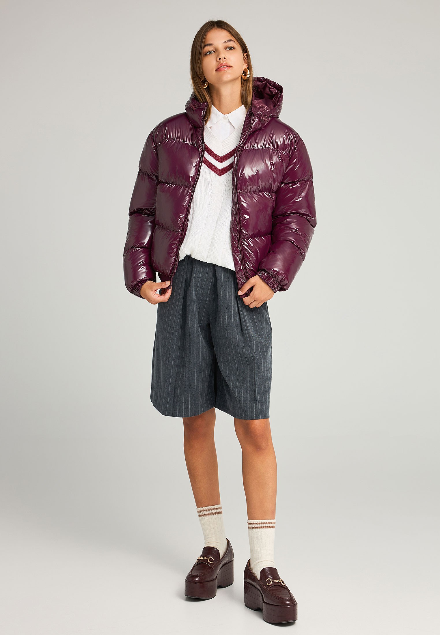 Women's Shorts Funky Buddha Gray