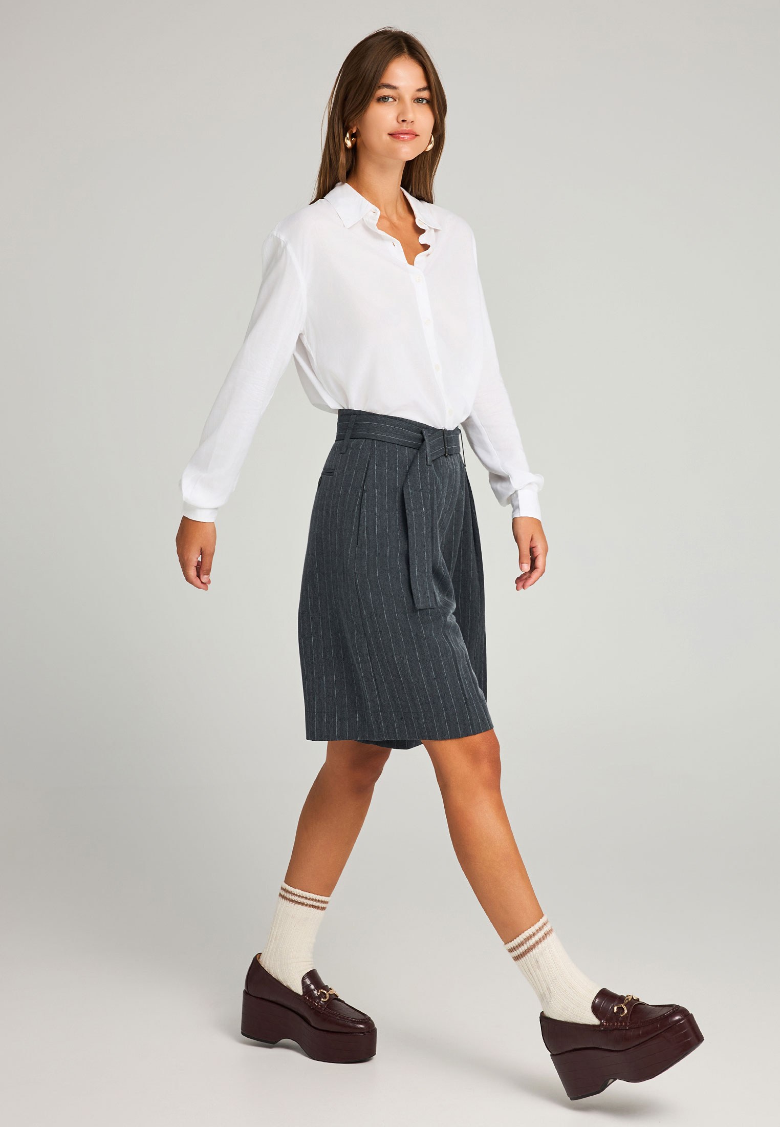 Women's Shorts Funky Buddha Gray