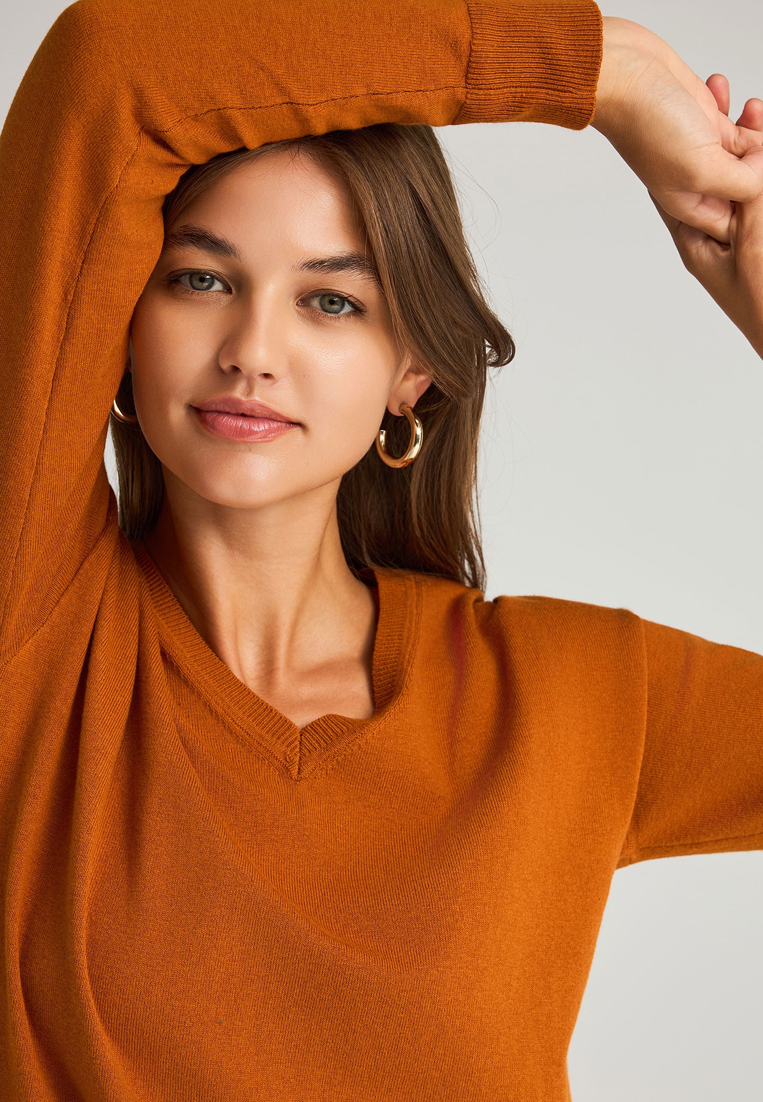 Women's Knitwear Funky Buddha Orange