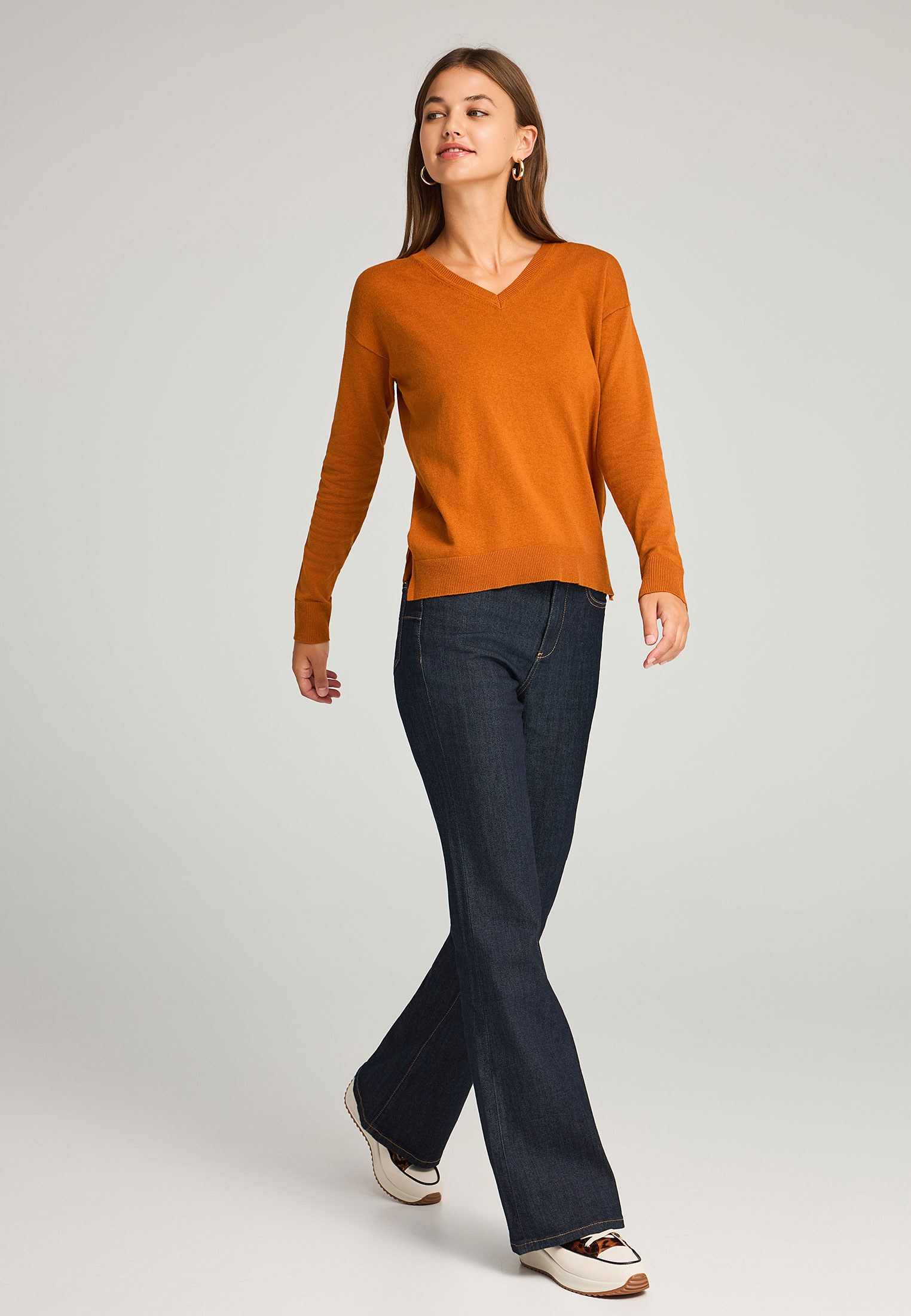 Women's Knitwear Funky Buddha Orange
