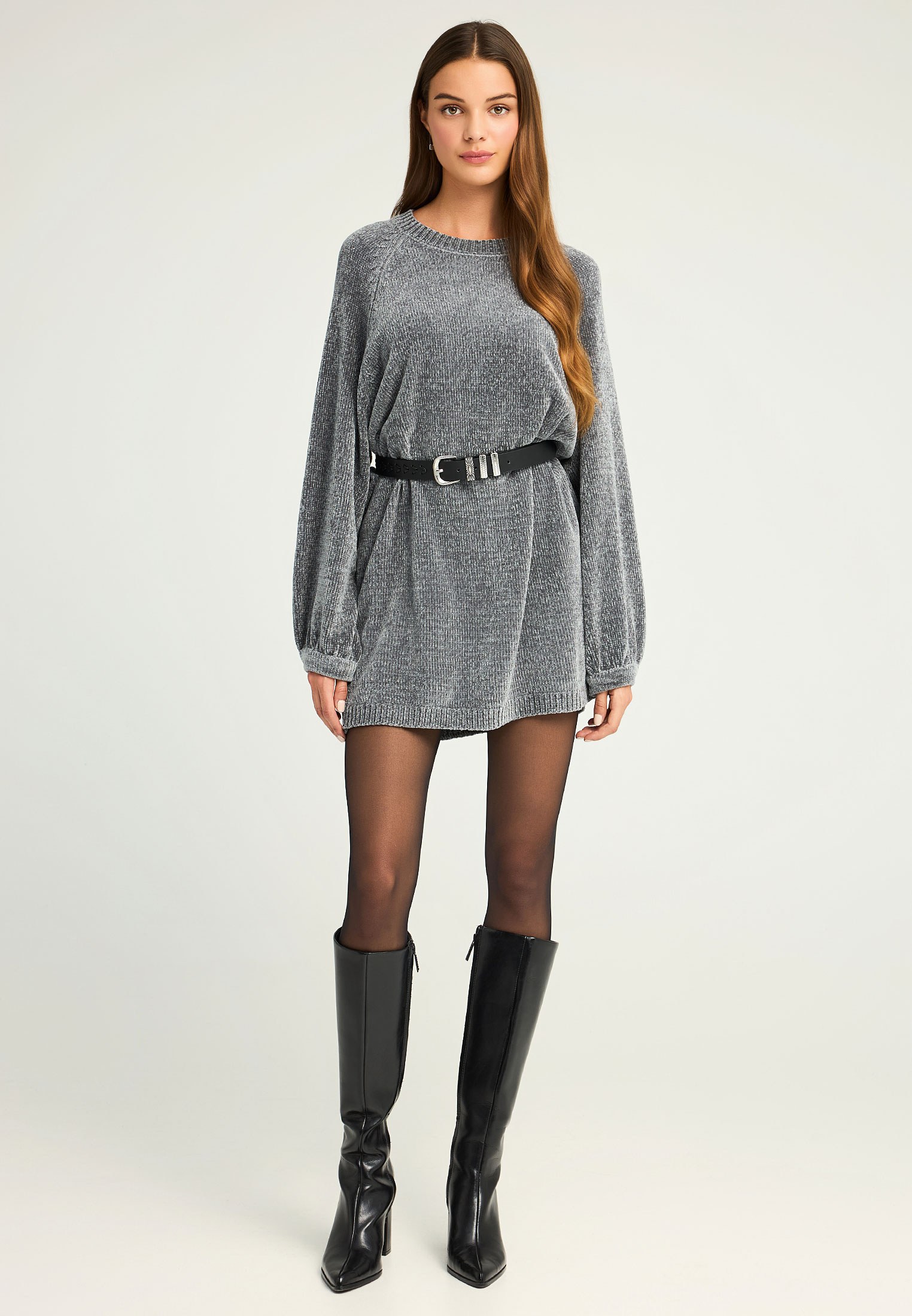 Γυναικείο chenille φόρεμα φωτογραφία