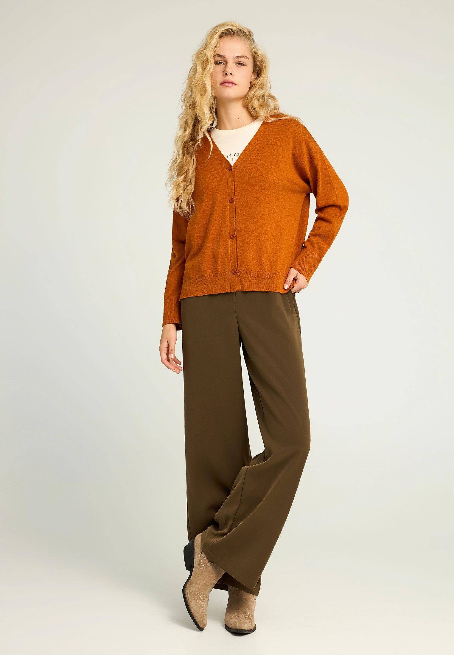 Women's Knitwear Funky Buddha Orange