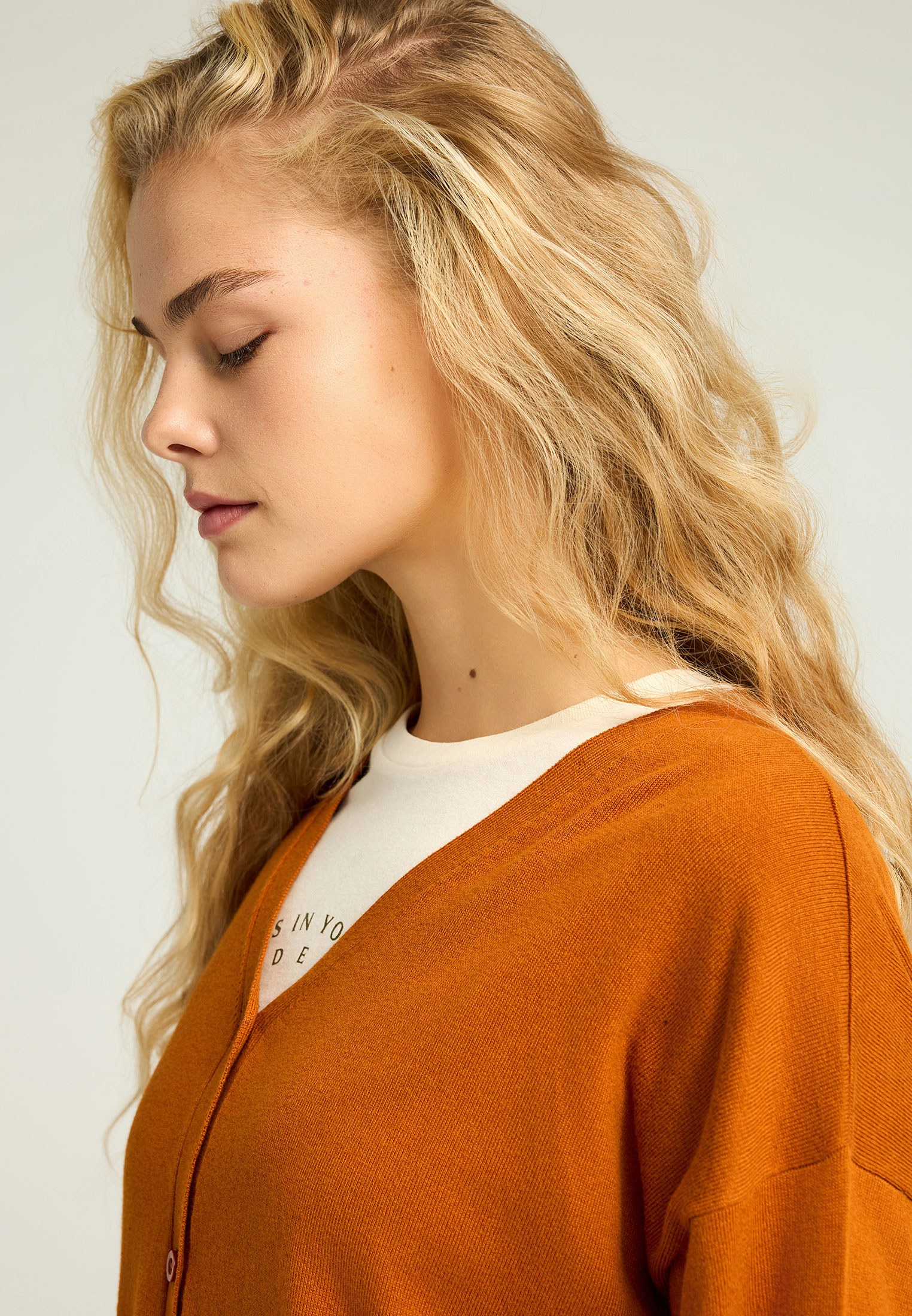 Women's Knitwear Funky Buddha Orange