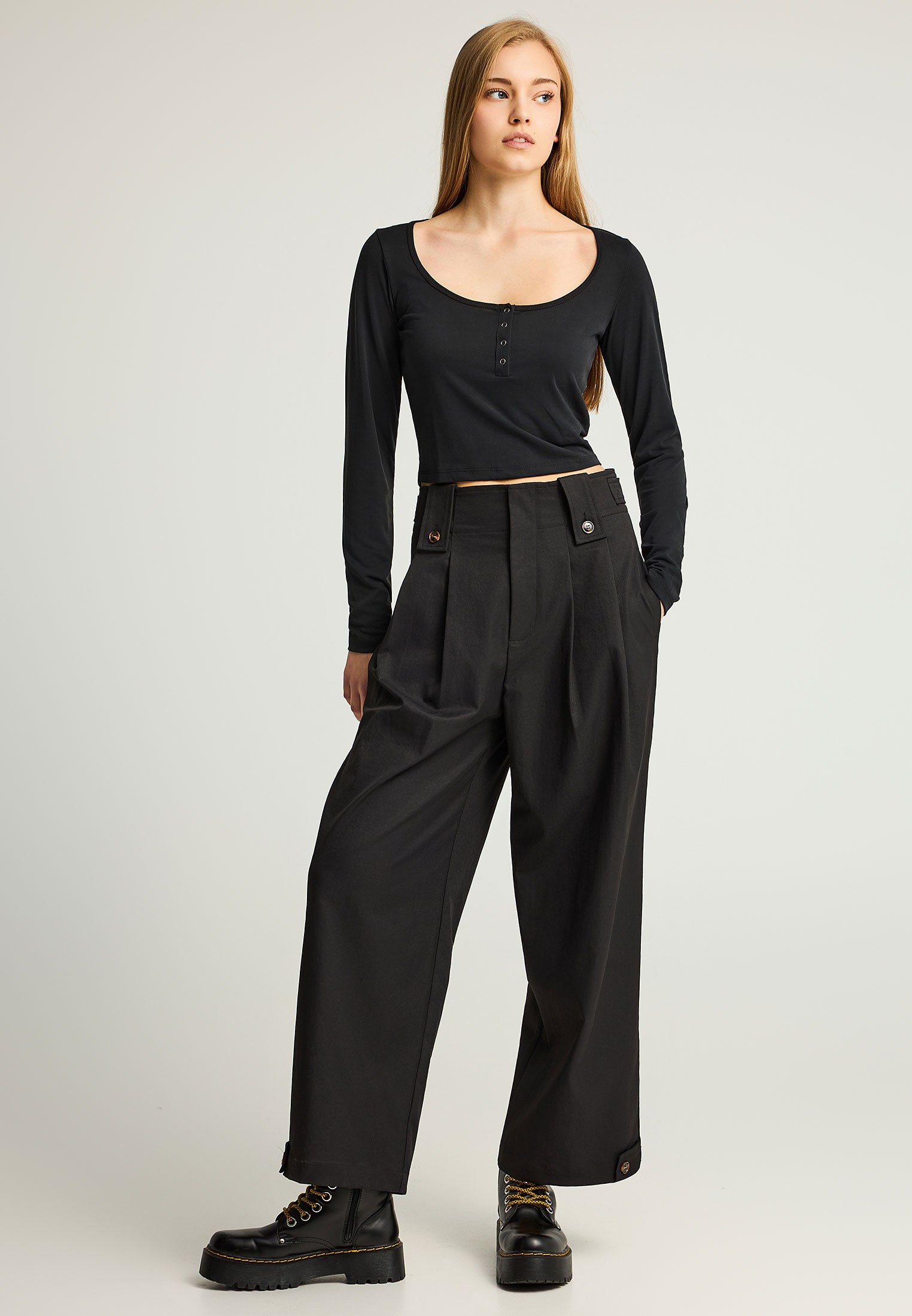 Women's Blouses Funky Buddha Black