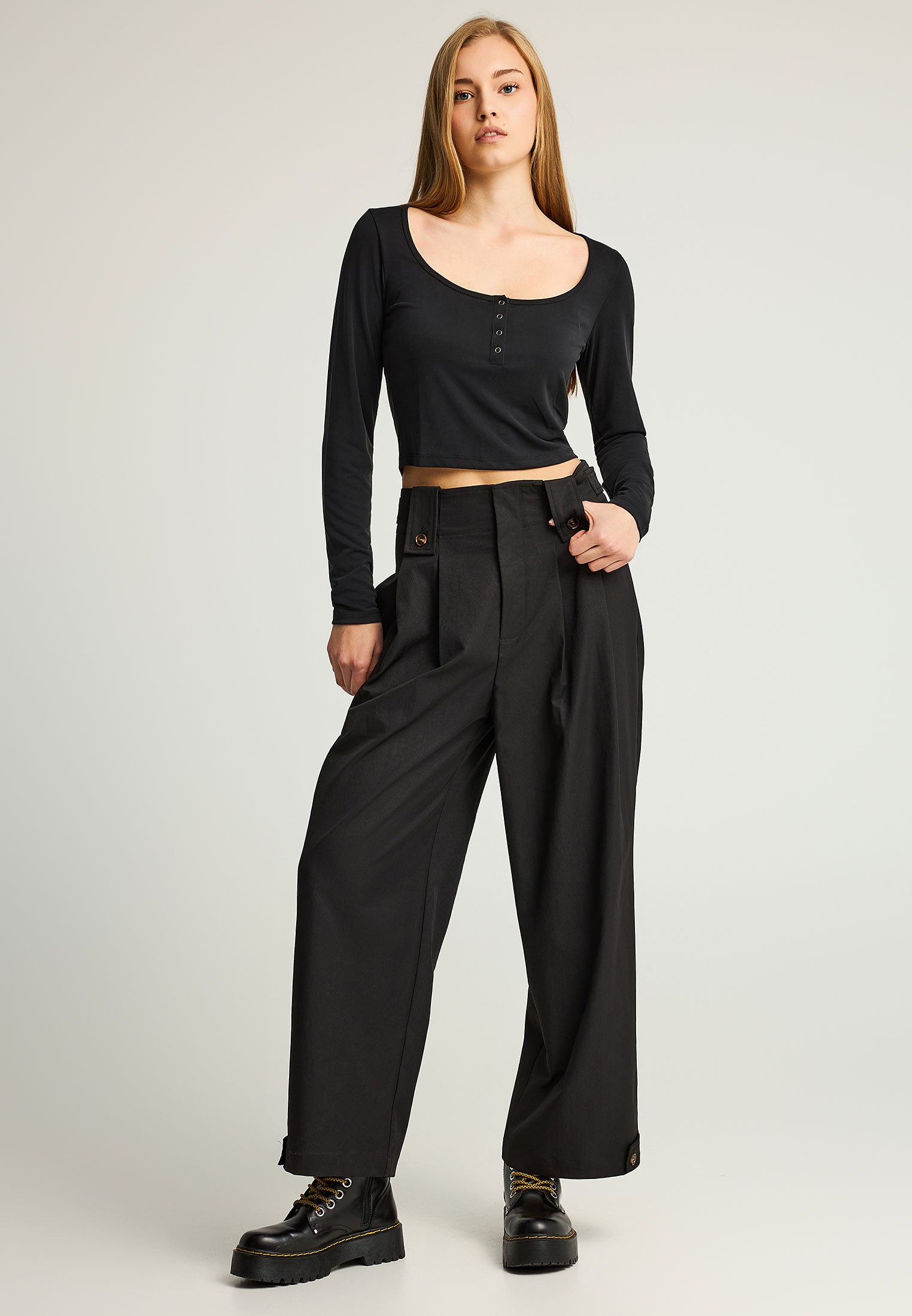 Women's Blouses Funky Buddha Black